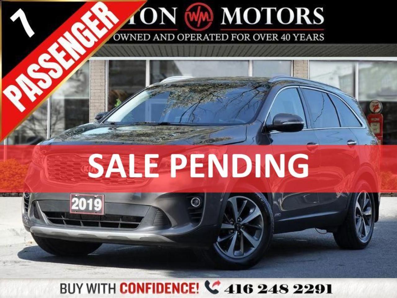 2019 Kia Sorento EX*V6*AWD*7PASS*LEATHER*REVCAM*HEATED SEATS!!