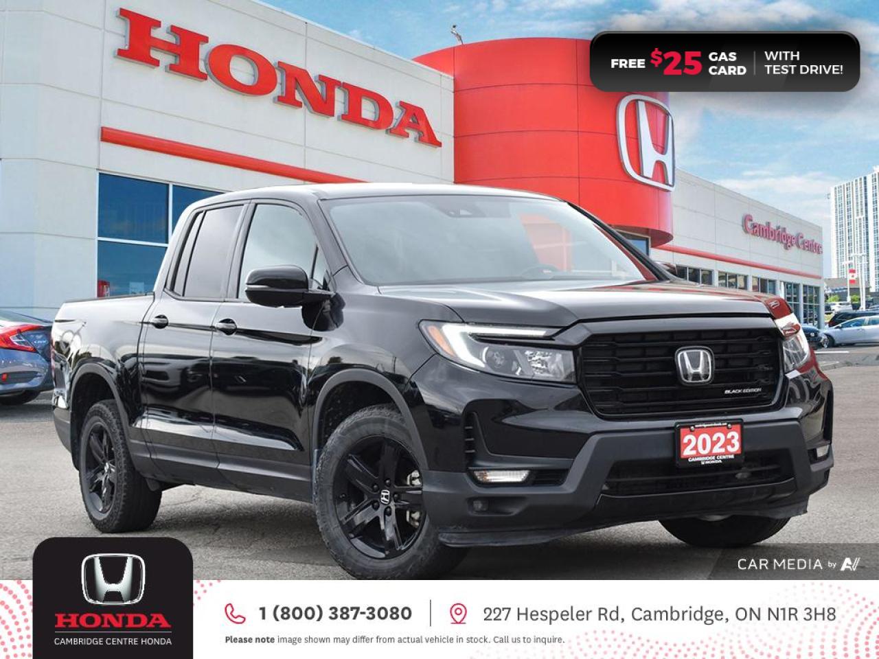 Used 2023 Honda Ridgeline Black Edition HONDA SENSING TECHNOLOGIES | REARVIEW CAMERA | APPLE CARPLAY™/ANDROID AUTO™ for sale in Cambridge, ON