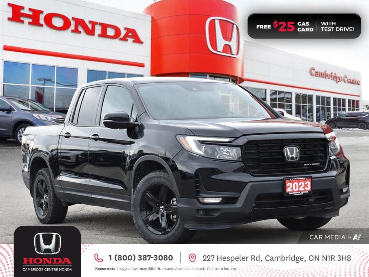 Used 2023 Honda Ridgeline Black Edition HONDA SENSING TECHNOLOGIES | REARVIEW CAMERA | APPLE CARPLAY™/ANDROID AUTO™ for sale in Cambridge, ON