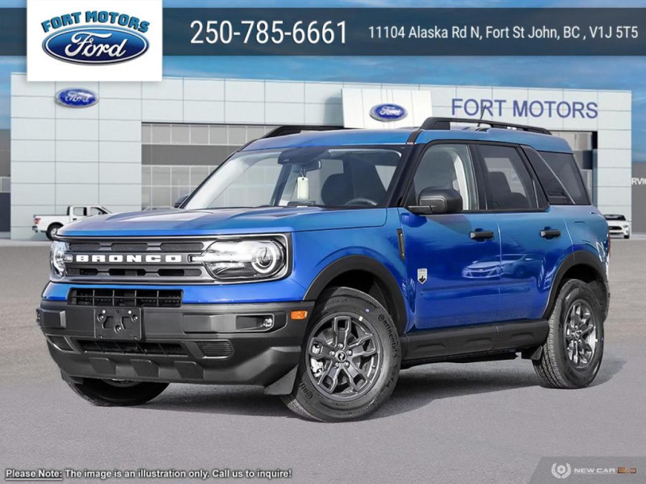 New 2024 Ford Bronco Sport Big Bend  - Sunroof for sale in Fort St John, BC