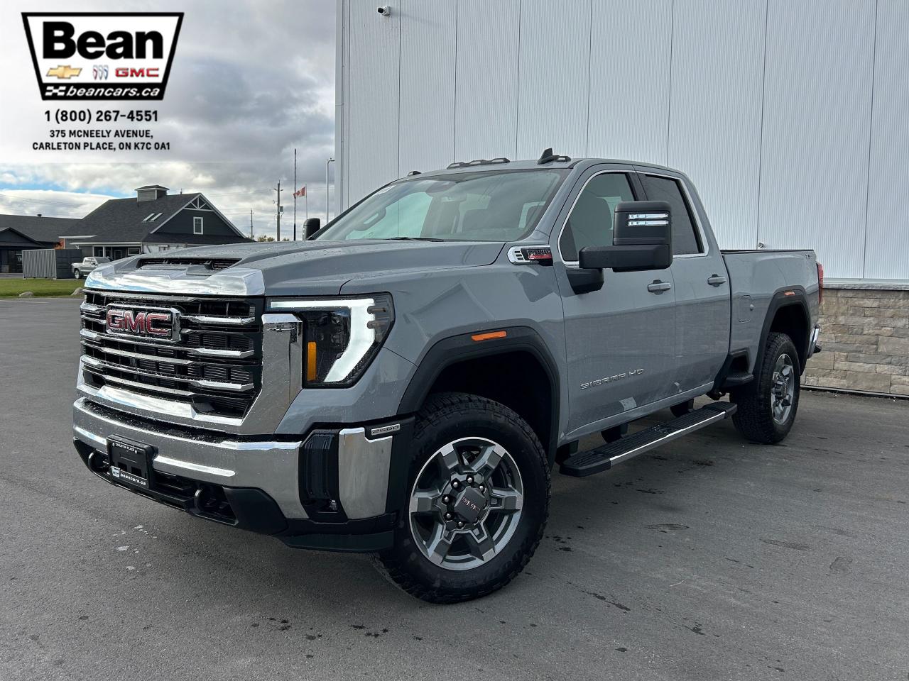 New 2025 GMC Sierra 2500 HD SLE 6.6L V8 DURAMAX WITH REMOTE START/ENTRY, CRUISE CONTROL, VINYL FLOORING, HD REAR VISION CAMERA, APPLE CARPLAY AND ANDROID AUTO for sale in Carleton Place, ON