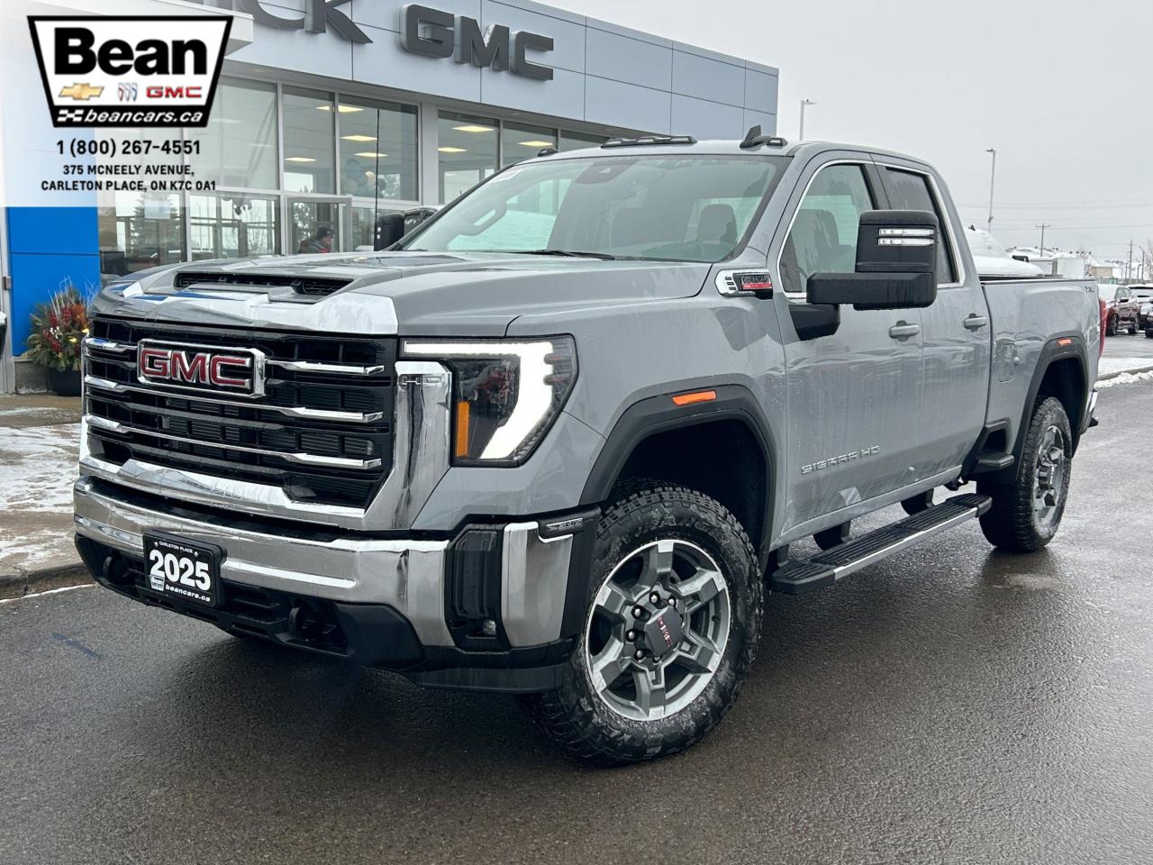 New 2025 GMC Sierra 2500 HD SLE 6.6L V8 DURAMAX WITH REMOTE START/ENTRY, CRUISE CONTROL, VINYL FLOORING, HD REAR VISION CAMERA, APPLE CARPLAY AND ANDROID AUTO for sale in Carleton Place, ON