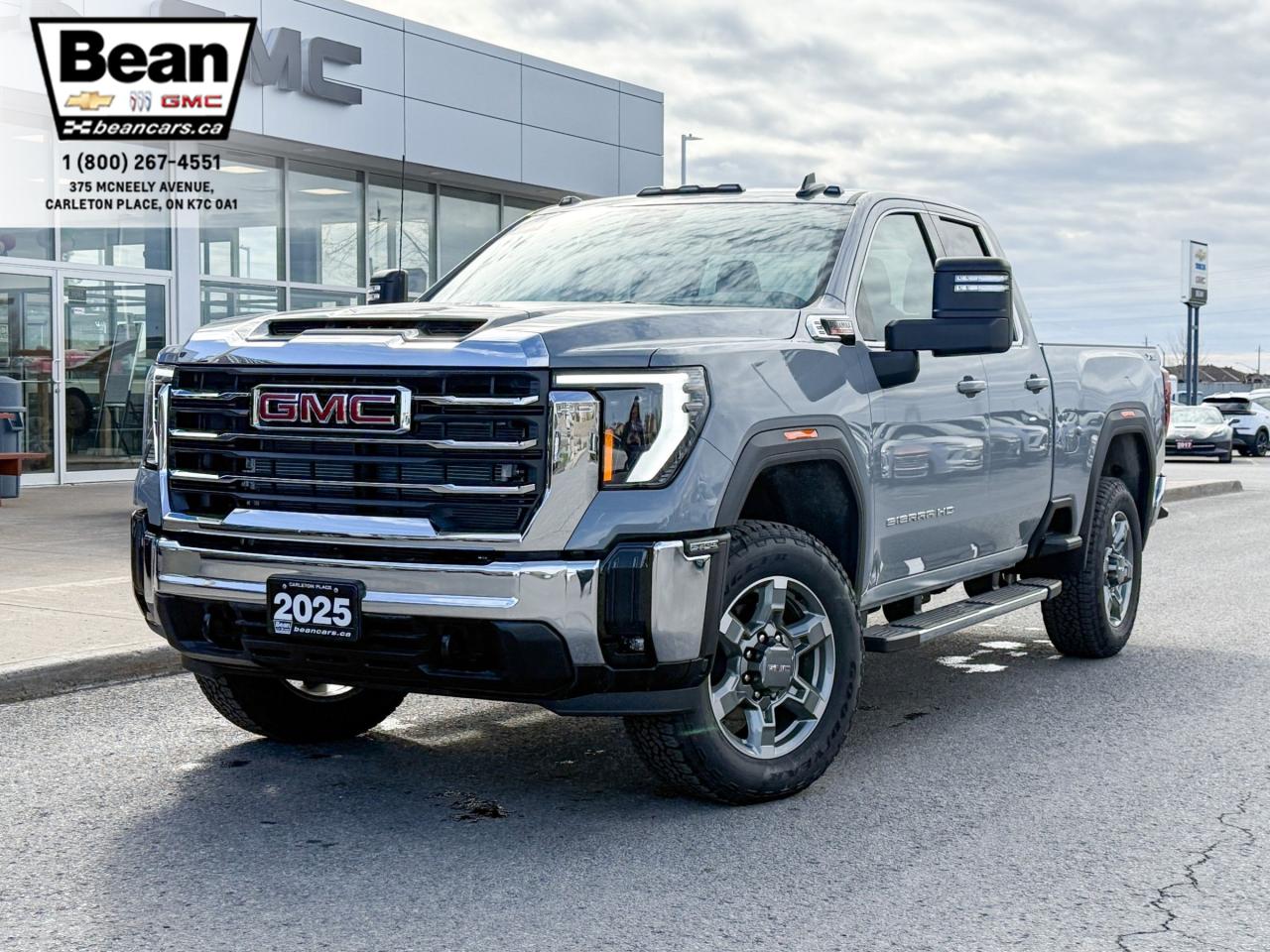 New 2025 GMC Sierra 2500 HD SLE 6.6L V8 DURAMAX WITH REMOTE START/ENTRY, CRUISE CONTROL, VINYL FLOORING, HD REAR VISION CAMERA, APPLE CARPLAY AND ANDROID AUTO for sale in Carleton Place, ON