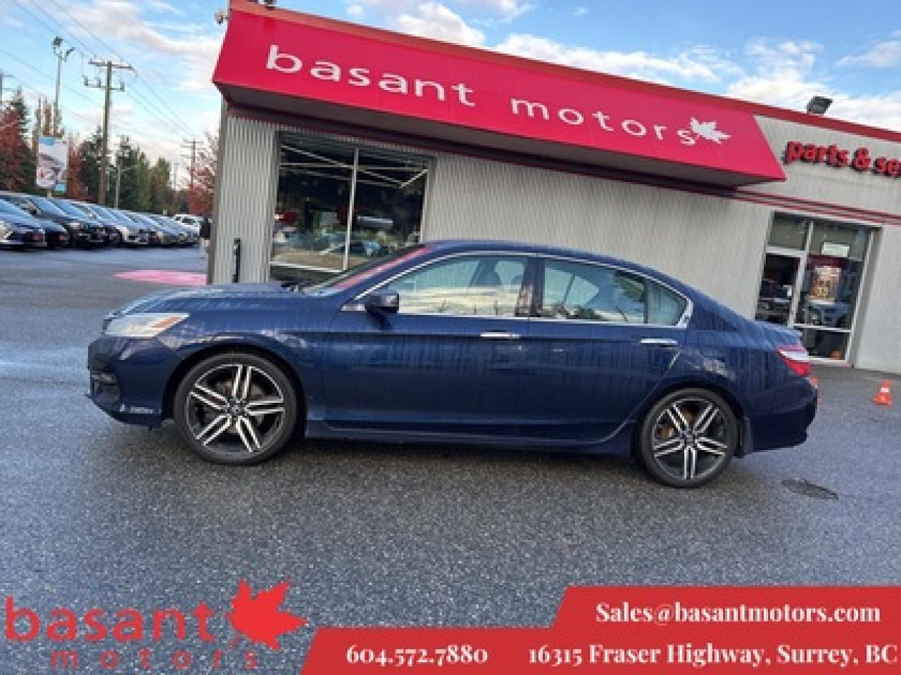 Used 2017 Honda Accord Sedan Touring, Leather, Sunroof, Backup Cam, Nav!! for sale in Surrey, BC