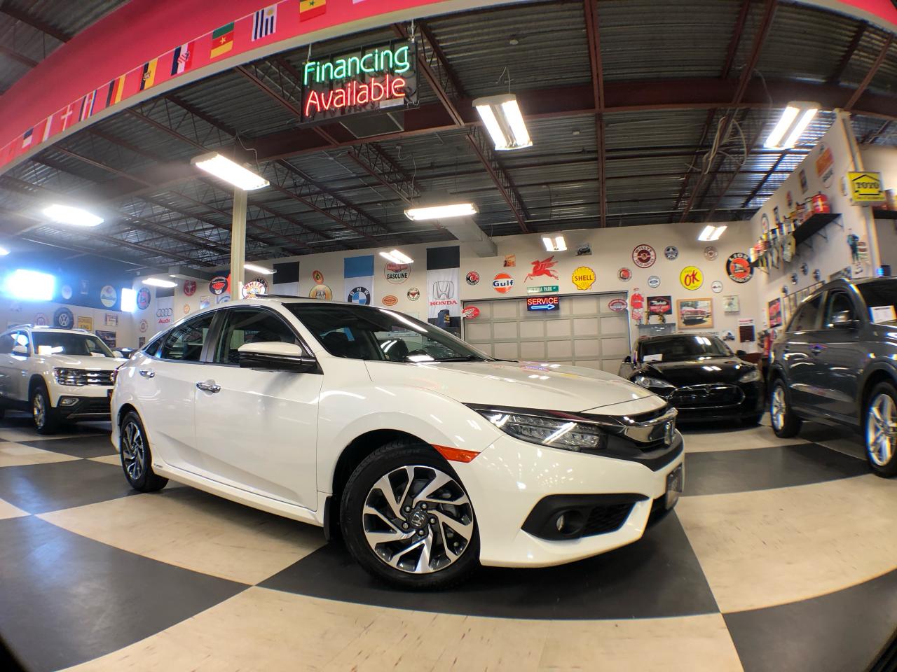 Used 2018 Honda Civic TOURING AUT0 NAVI LEATHER SUNROOF CAMERA B/SPOT for sale in North York, ON