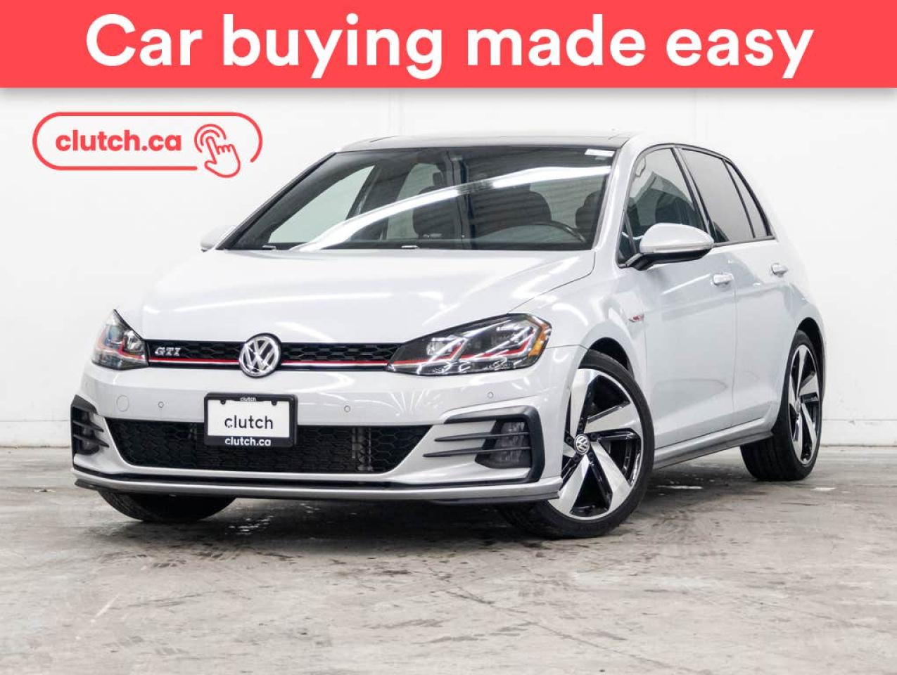 Used 2018 Volkswagen Golf GTI Autobahn w/ Apple CarPlay & Android Auto, Nav, Dual Zone A/C for sale in Bedford, NS