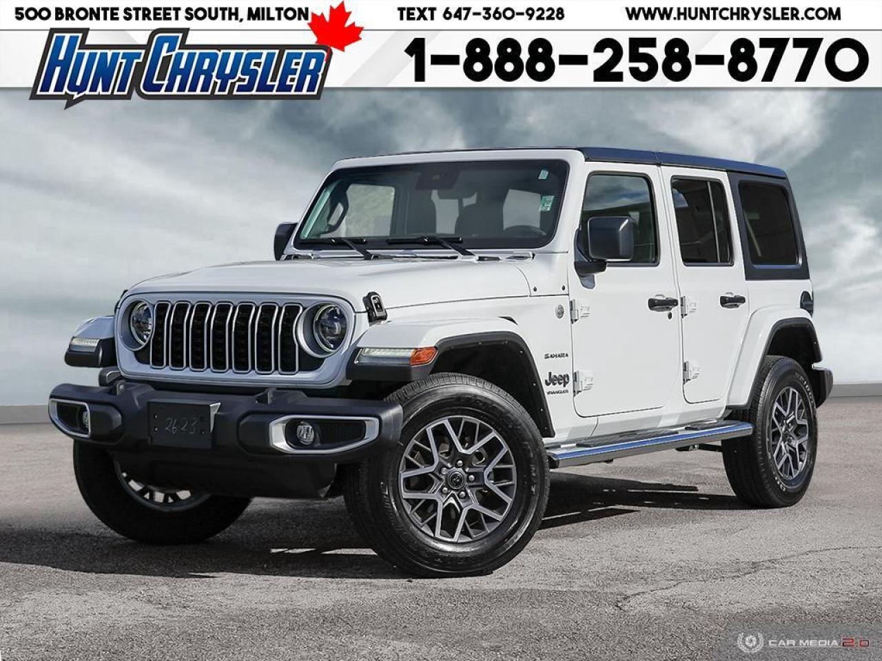 Used 2024 Jeep Wrangler SAHARA | 4X4 | SAFETY | BLIND | HTD STS | CARPLAY for sale in Milton, ON