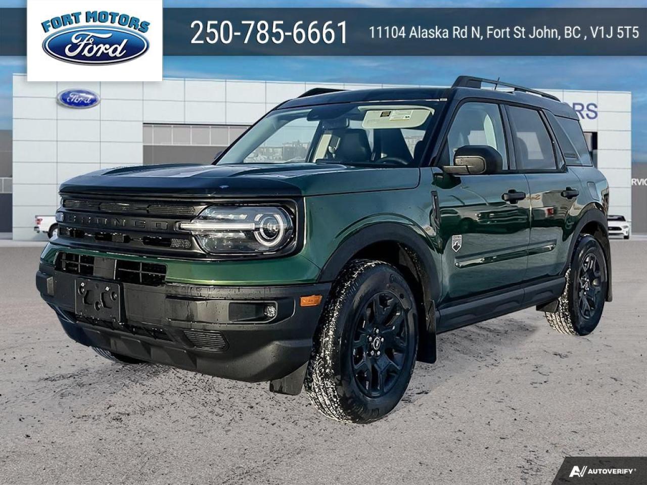 <p>Get ready to conquer any terrain in style with this brand new 2024 Ford Bronco Sport Big Bend® from Fort Motors. This rugged SUV boasts a bold Eruption Green Metallic exterior thats sure to turn heads, while the Ebony interior provides a sophisticated and comfortable space for you and your passengers.</p>
<p>Under the hood, youll find a powerful 1.5L EcoBoost engine paired with an 8-speed automatic transmission, delivering a smooth and responsive driving experience.  The Black Appearance Package adds a touch of menacing charm, while the 17 Matte Black-Painted Wheels complete the aggressive look.</p>
<p>This Bronco Sport Big Bend® is packed with features designed to enhance your adventures.  Here are five highlights:</p>
<ul>
<li><strong>Eruption Green Metallic Exterior:</strong>  Stand out from the crowd with this vibrant and eye-catching color.</li>
<li><strong>Black Appearance Package:</strong>  Add a touch of darkness and intrigue with blacked-out accents.</li>
<li><strong>Ford Co-Pilot360 Assist+:</strong>  Drive with confidence knowing you have advanced safety features at your fingertips.</li>
<li><strong>Class II Trailer Tow Package:</strong>  Ready to tow your gear for any adventure.</li>
<li><strong>Wireless Charging Pad:</strong>  Keep your devices powered up on the go.</li>
</ul>
<p>Visit Fort Motors today to experience the thrill of driving this new Ford Bronco Sport Big Bend® firsthand.</p>
<p><em>Powered by AutoIntelligence™ AI</em></p>
