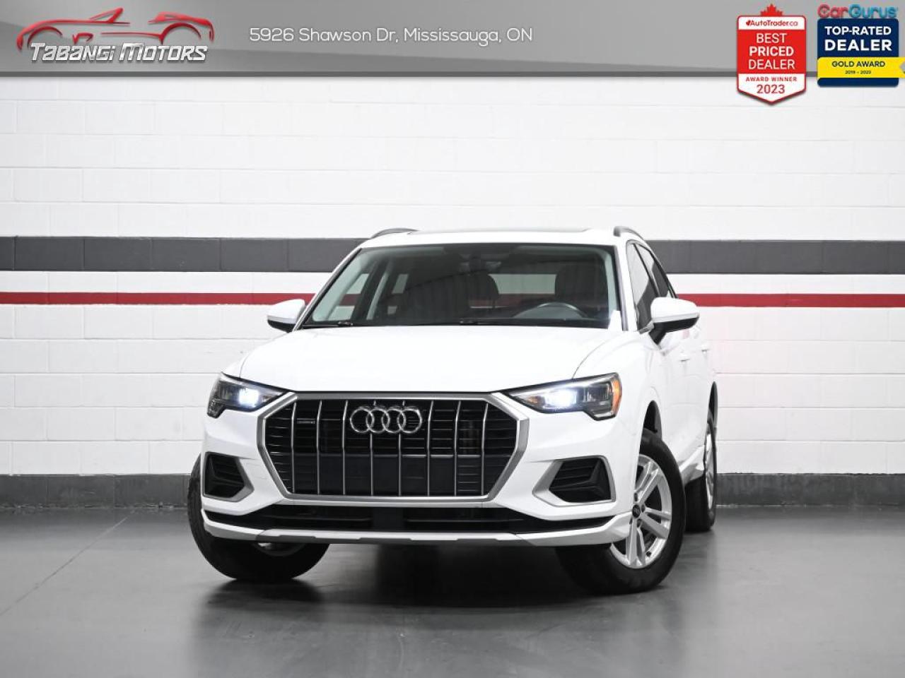 <b>Apple Carplay, Android Auto, Digital Dash, Panoramic Roof, Heated Seats & Steering Wheel, Audi Pre Sense, Push Button Start!</b><br>  Tabangi Motors is family owned and operated for over 20 years and is a trusted member of the Used Car Dealer Association (UCDA). Our goal is not only to provide you with the best price, but, more importantly, a quality, reliable vehicle, and the best customer service. Visit our new 25,000 sq. ft. building and indoor showroom and take a test drive today! Call us at 905-670-3738 or email us at customercare@tabangimotors.com to book an appointment. <br><hr></hr>CERTIFICATION: Have your new pre-owned vehicle certified at Tabangi Motors! We offer a full safety inspection exceeding industry standards including oil change and professional detailing prior to delivery. Vehicles are not drivable, if not certified. The certification package is available for $595 on qualified units (Certification is not available on vehicles marked As-Is). All trade-ins are welcome. Taxes and licensing are extra.<br><hr></hr><br> <br><iframe width=100% height=350 src=https://www.youtube.com/embed/kPGlBSsj3bU?si=PzCLCZuLGz7L48KM title=YouTube video player frameborder=0 allow=accelerometer; autoplay; clipboard-write; encrypted-media; gyroscope; picture-in-picture; web-share referrerpolicy=strict-origin-when-cross-origin allowfullscreen></iframe><br><br>   With amazing tech and a spacious interior, this 2022 Audi Q3 easily blows the competition out of the water. This  2022 Audi Q3 is for sale today in Mississauga. <br> <br>With plenty of style and Audis sporty design language, this aggressive 2022 Q3 is packed full of modern technology and luxurious features. The capability and utility in this compact crossover is second to none, with tons of extra space for all of your passengers. With an improved driving position the Q3s cabin is more luxurious, featuring ambient interior lighting, a fully digital gauge cluster, and contrasting microsuede on the dashboard and doors.This  SUV has 60,269 kms. Its  white in colour  . It has a 8 speed automatic transmission and is powered by a  184HP 2.0L 4 Cylinder Engine.  This vehicle has been upgraded with the following features: Air, Rear Air, Tilt, Cruise, Power Windows, Power Locks, Power Mirrors. <br> <br>To apply right now for financing use this link : <a href=https://tabangimotors.com/apply-now/ target=_blank>https://tabangimotors.com/apply-now/</a><br><br> <br/><br>SERVICE: Schedule an appointment with Tabangi Service Centre to bring your vehicle in for all its needs. Simply click on the link below and book your appointment. Our licensed technicians and repair facility offer the highest quality services at the most competitive prices. All work is manufacturer warranty approved and comes with 2 year parts and labour warranty. Start saving hundreds of dollars by servicing your vehicle with Tabangi. Call us at 905-670-8100 or follow this link to book an appointment today! https://calendly.com/tabangiservice/appointment. <br><hr></hr>PRICE: We believe everyone deserves to get the best price possible on their new pre-owned vehicle without having to go through uncomfortable negotiations. By constantly monitoring the market and adjusting our prices below the market average you can buy confidently knowing you are getting the best price possible! No haggle pricing. No pressure. Why pay more somewhere else?<br><hr></hr>WARRANTY: This vehicle qualifies for an extended warranty with different terms and coverages available. Dont forget to ask for help choosing the right one for you.<br><hr></hr>FINANCING: No credit? New to the country? Bankruptcy? Consumer proposal? Collections? You dont need good credit to finance a vehicle. Bad credit is usually good enough. Give our finance and credit experts a chance to get you approved and start rebuilding credit today!<br> o~o