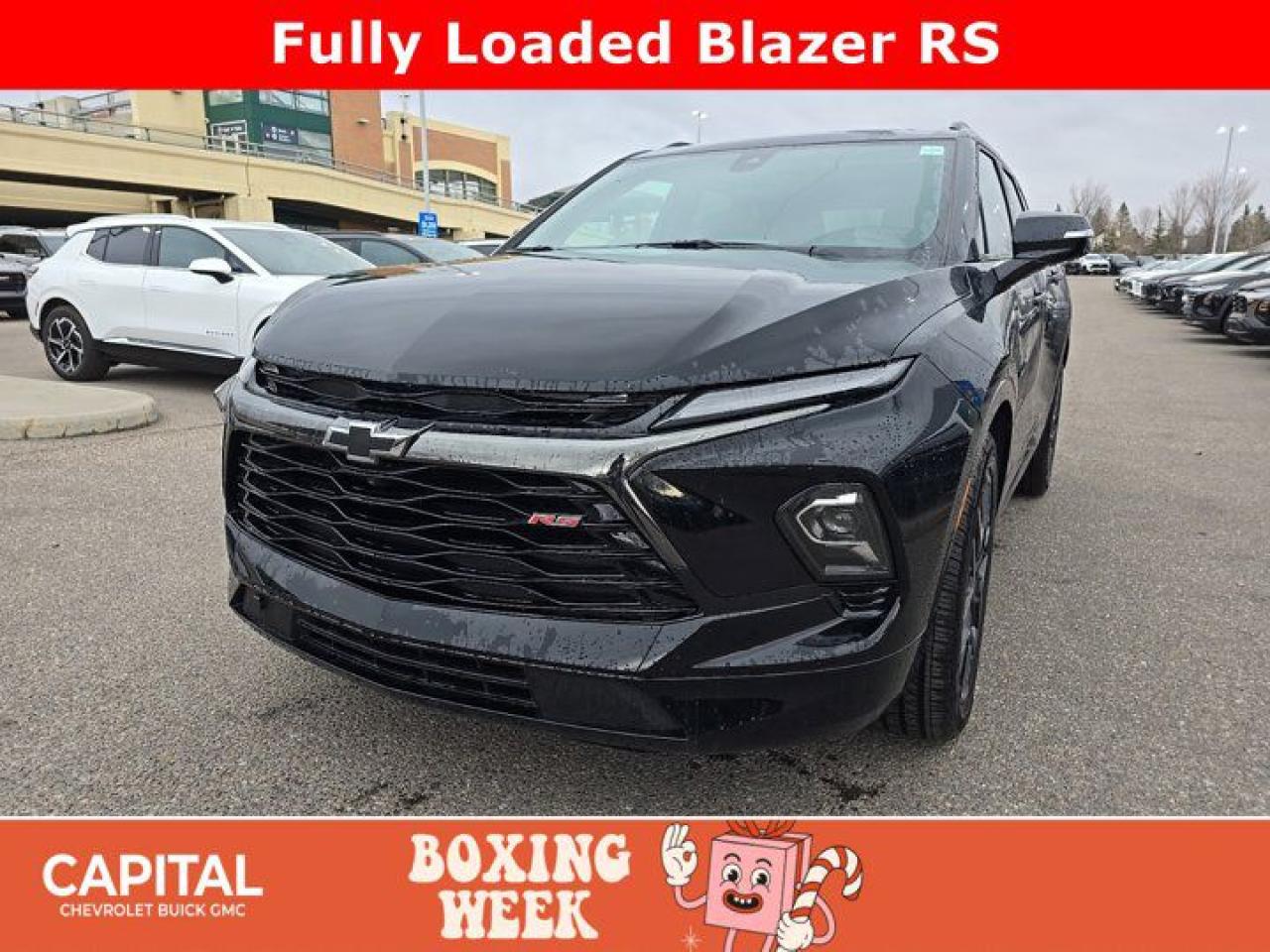 This Chevrolet Blazer delivers a Gas V6 3.6L/ engine powering this Automatic transmission. ENGINE, 3.6L V6, SIDI, DOHC WITH VARIABLE VALVE TIMING (VVT) and Active Fuel Management with Stop/Start (308 hp [229 kW] @ 6600 rpm, 270 lb-ft of torque [366 N-m] @ 5000 rpm) (STD), Wireless charging, Wireless Apple CarPlay/Wireless Android Auto.* This Chevrolet Blazer Features the Following Options *Wipers, front variable-speed, intermittent with washers, Wiper, rear intermittent with washer, Windows, power with driver Express-Up/Down and front passenger and rear seat passengers Express-Down, Wi-Fi Hotspot capable (Terms and limitations apply. See onstar.ca or dealer for details.), Wheels, 20 (50.8 cm) Technical Grey aluminum, Wheel, spare, 18 (45.7 cm) steel, Visors, driver and front passenger illuminated vanity mirrors covered, Vehicle health management provides advanced warning of vehicle issues, USB data ports, 2, one type-A and one type-C located within the instrument panel, USB data ports, 2, one type-A and one type-C includes SD Card Reader, auxiliary input jack, located within front centre storage bin.* Visit Us Today *A short visit to Capital Chevrolet Buick GMC Inc. located at 13103 Lake Fraser Drive SE, Calgary, AB T2J 3H5 can get you a tried-and-true Blazer today!