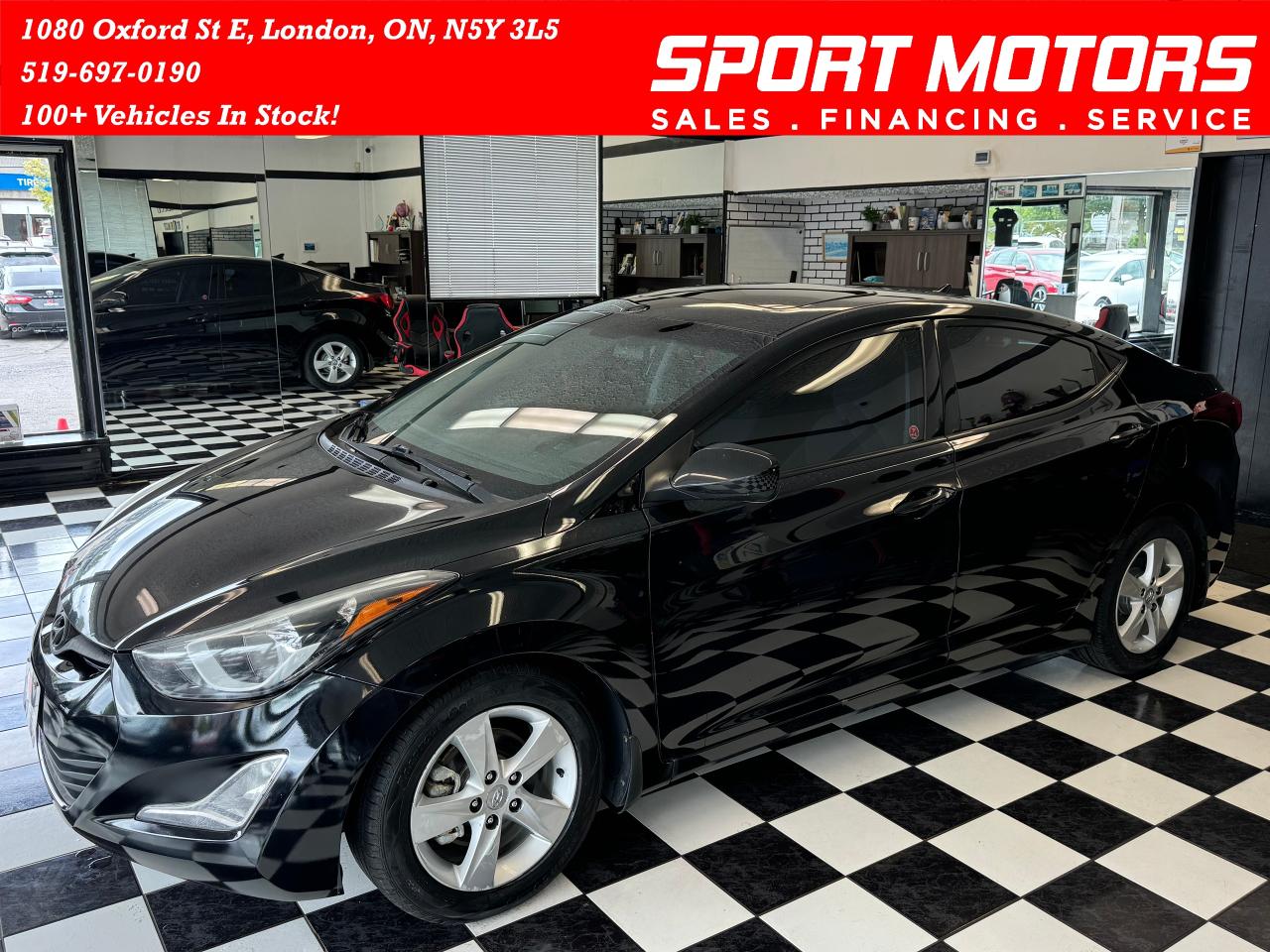2014 Hyundai Elantra GLS+Sunroof+A/C+Camera+Heated Seats+Bluetooth