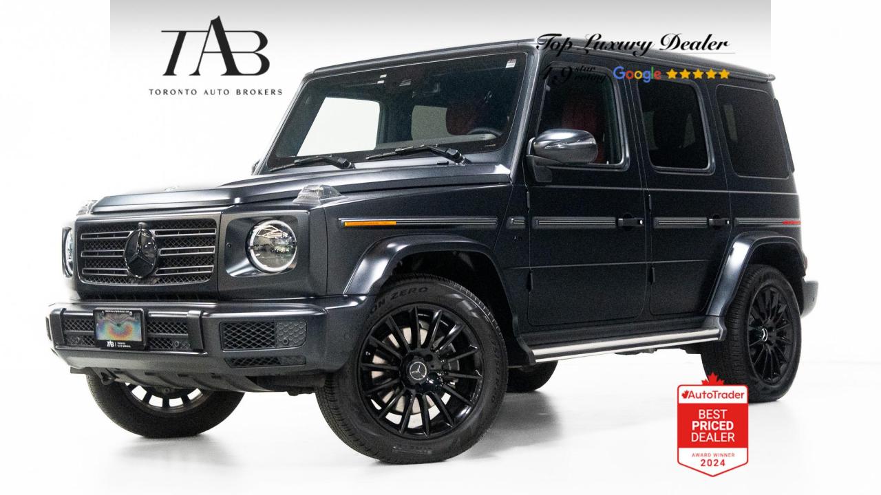 Used 2021 Mercedes-Benz G-Class 550 | AMG | MATTE BLACK | BURMESTER | RED LEATHER for sale in Vaughan, ON