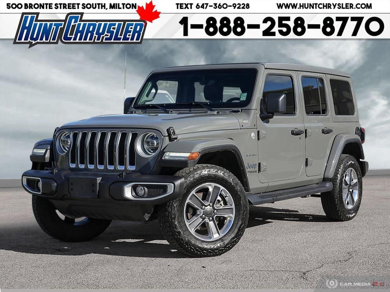 Used 2021 Jeep Wrangler UNLIMITED SAHARA | SKY-TOP | NAV | SOUND | SAFETY for sale in Milton, ON