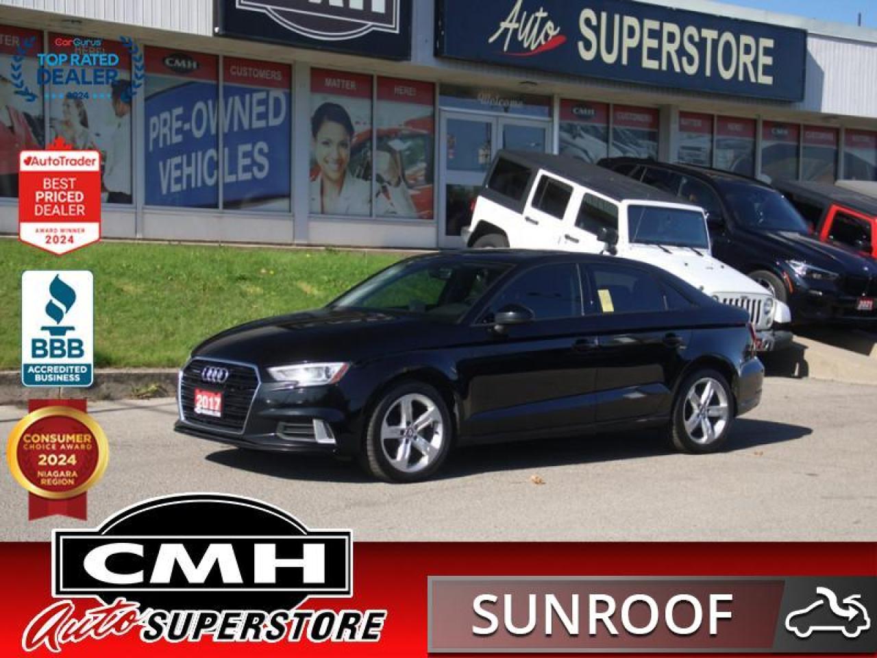 Used 2017 Audi A3 2.0T quattro Komfort  **SUNROOF - LEATHER** for sale in St. Catharines, ON