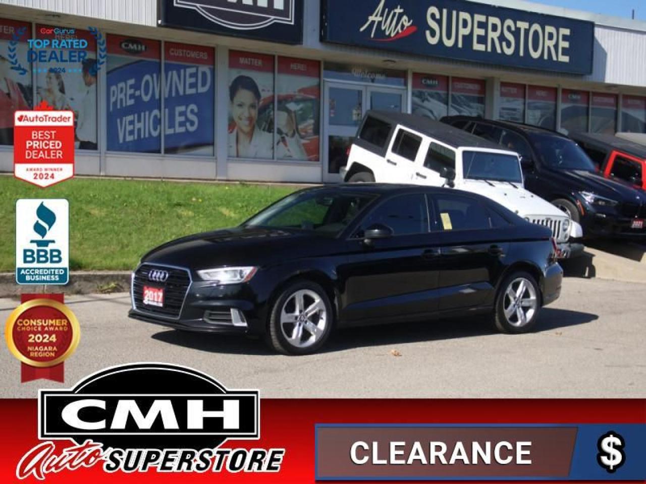 Used 2017 Audi A3 2.0T quattro Komfort  **SUNROOF - LEATHER** for sale in St. Catharines, ON