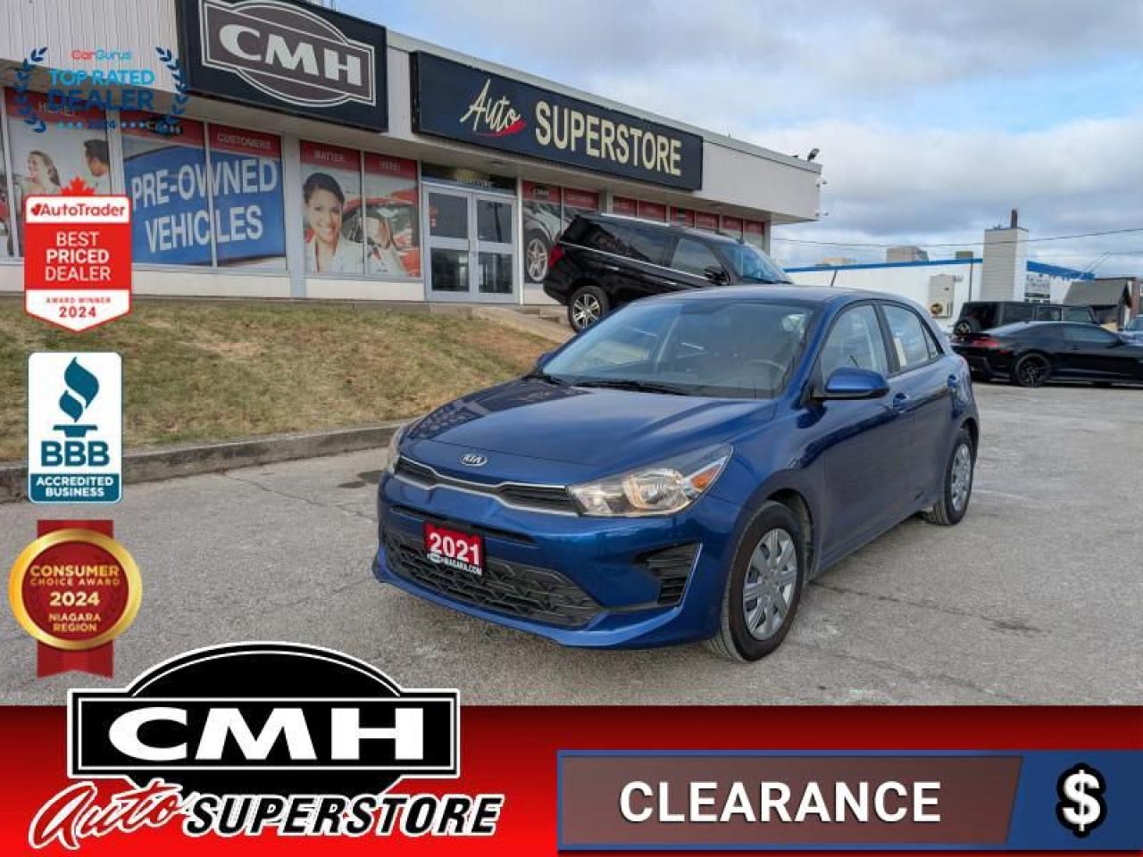 2021 Kia Rio 5-Door LX+  CAM APPLE-CP HTD-SEATS