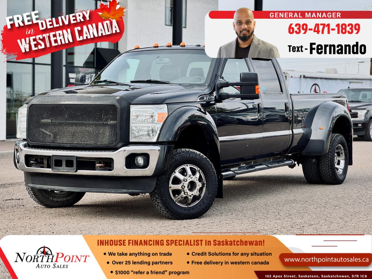 Used 2012 Ford F-450 Super Duty Lariat for sale in Saskatoon, SK