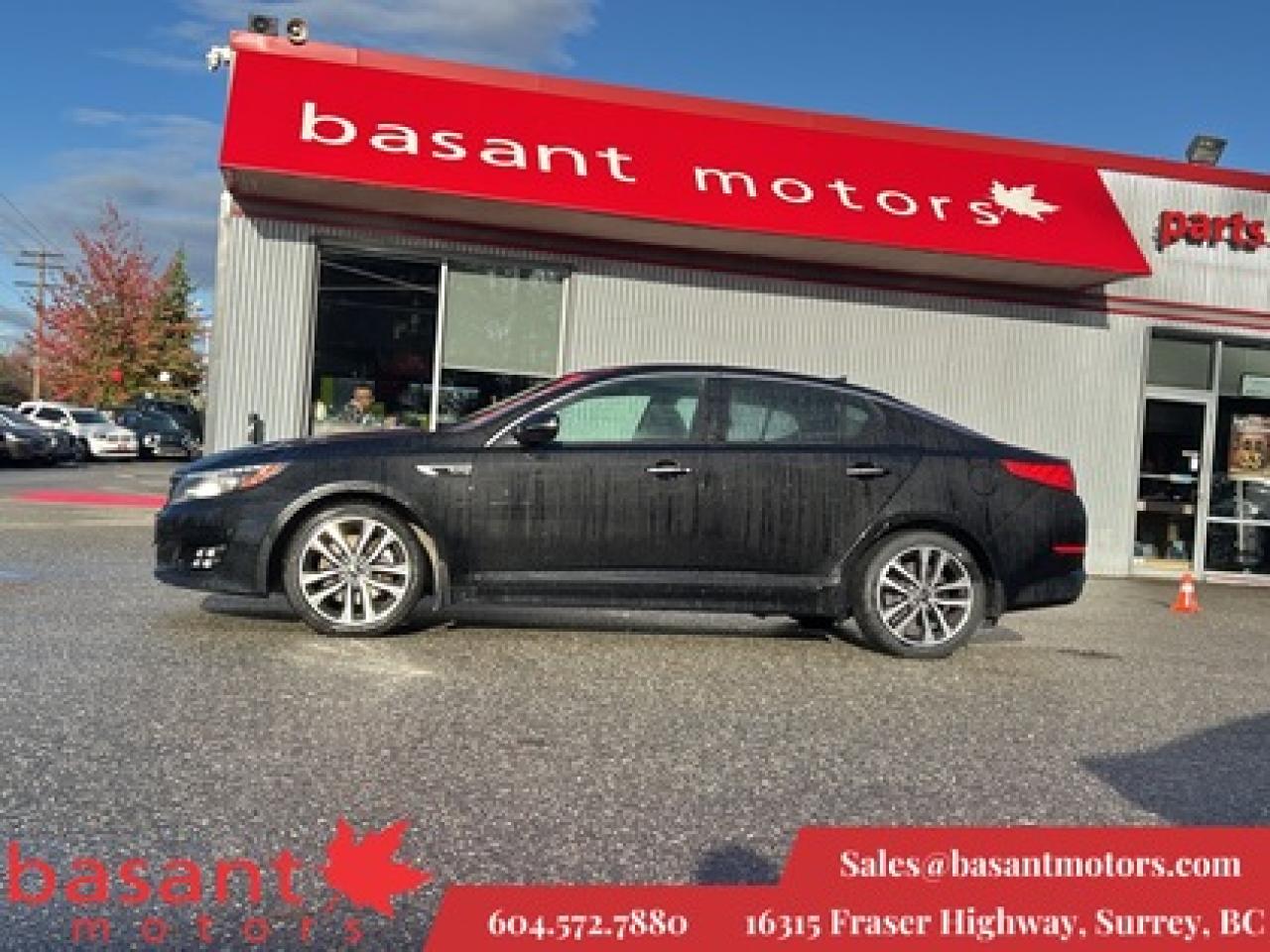 Used 2015 Kia Optima SX Turbo, PanoRoof, Leather, Backup Cam, Nav! for sale in Surrey, BC