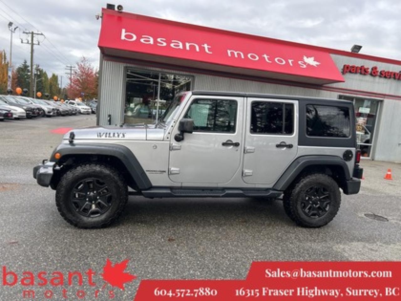 Used 2018 Jeep Wrangler JK Unlimited Willys Wheeler, Running Boards, Fun to Drive! for sale in Surrey, BC