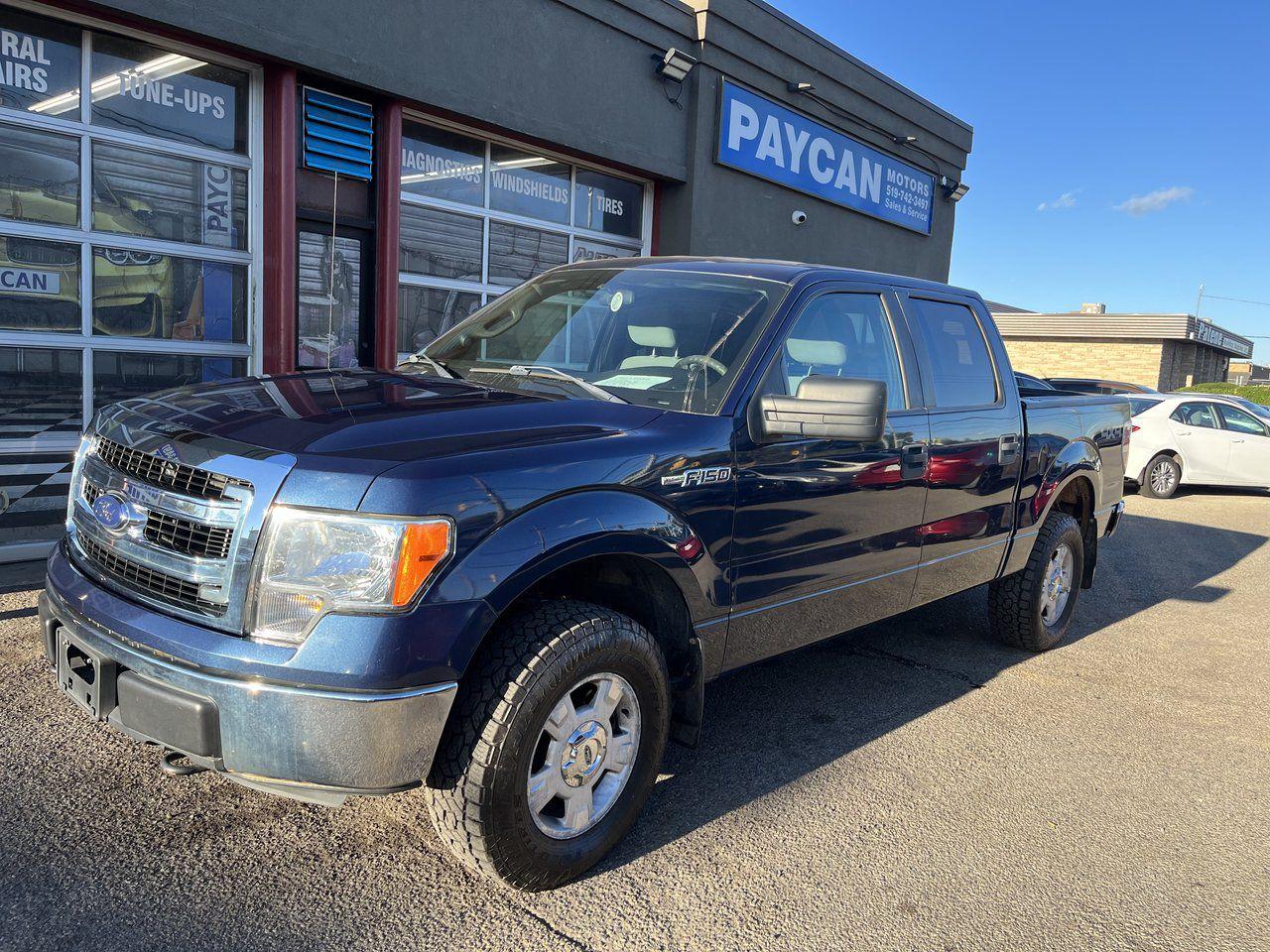 <p>HERE IS A NICE CLEAN CREW CAB SHORT BOX F150 FOR YOU THIS TRUCK LOOKS AND DRIVES GREAT AND SOLD CERTIFIED COME FOR TEST DRIVE OR CALL 5195706463 FOR AN APPOINTMENT .TO SEE ALL OUR INVENTORY PLS GO TO PAYCANMOTORS.CA</p>