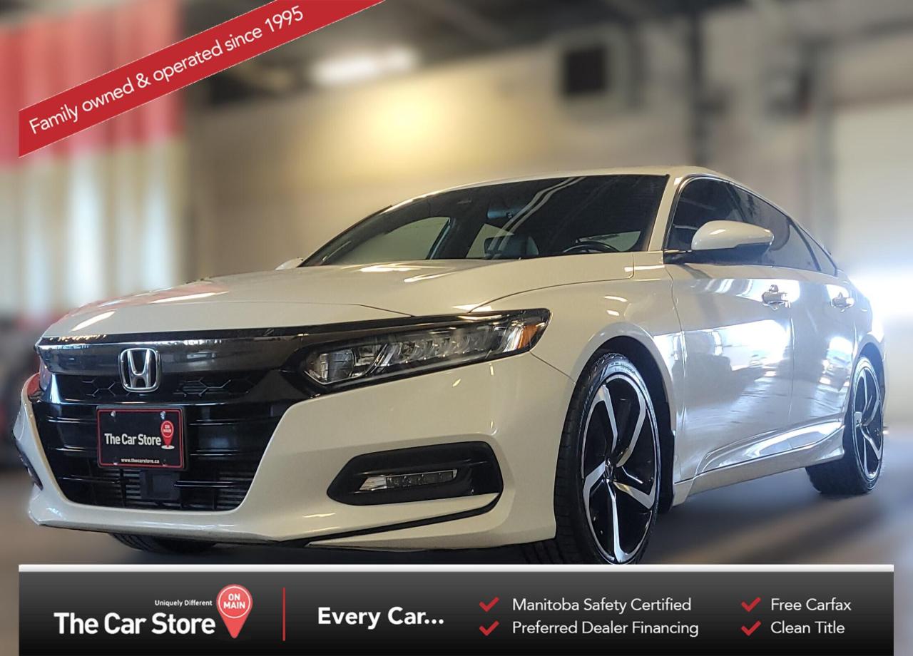 Used 2019 Honda Accord Sedan Sport| Sunroof/Carplay/Remote Start/No Collisions for sale in Winnipeg, MB