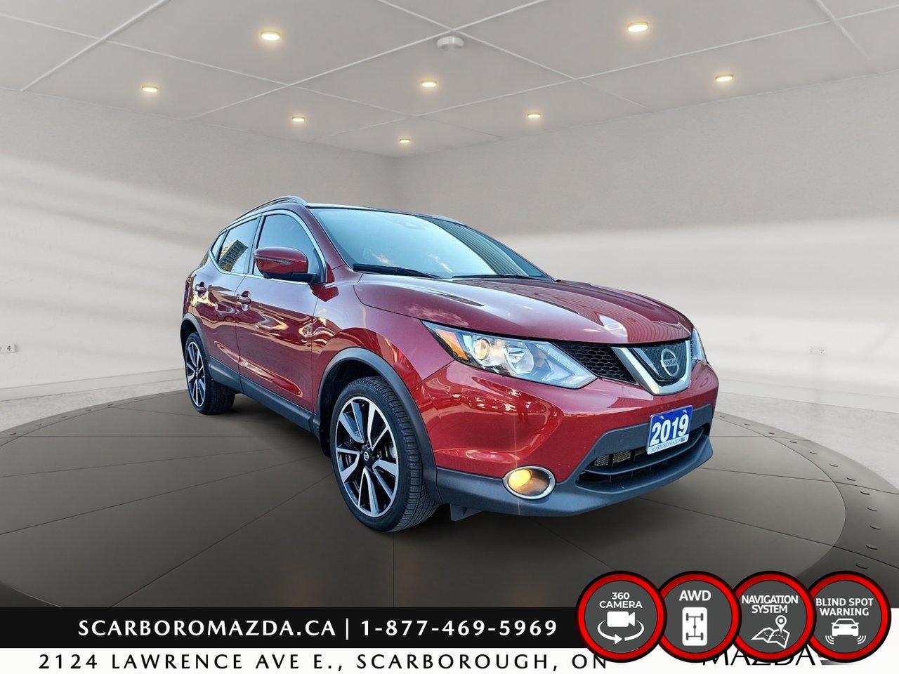 Used 2019 Nissan Qashqai AWD|BLIND SPOT MONITORING|360CAMERA|SUNROOF for sale in Scarborough, ON