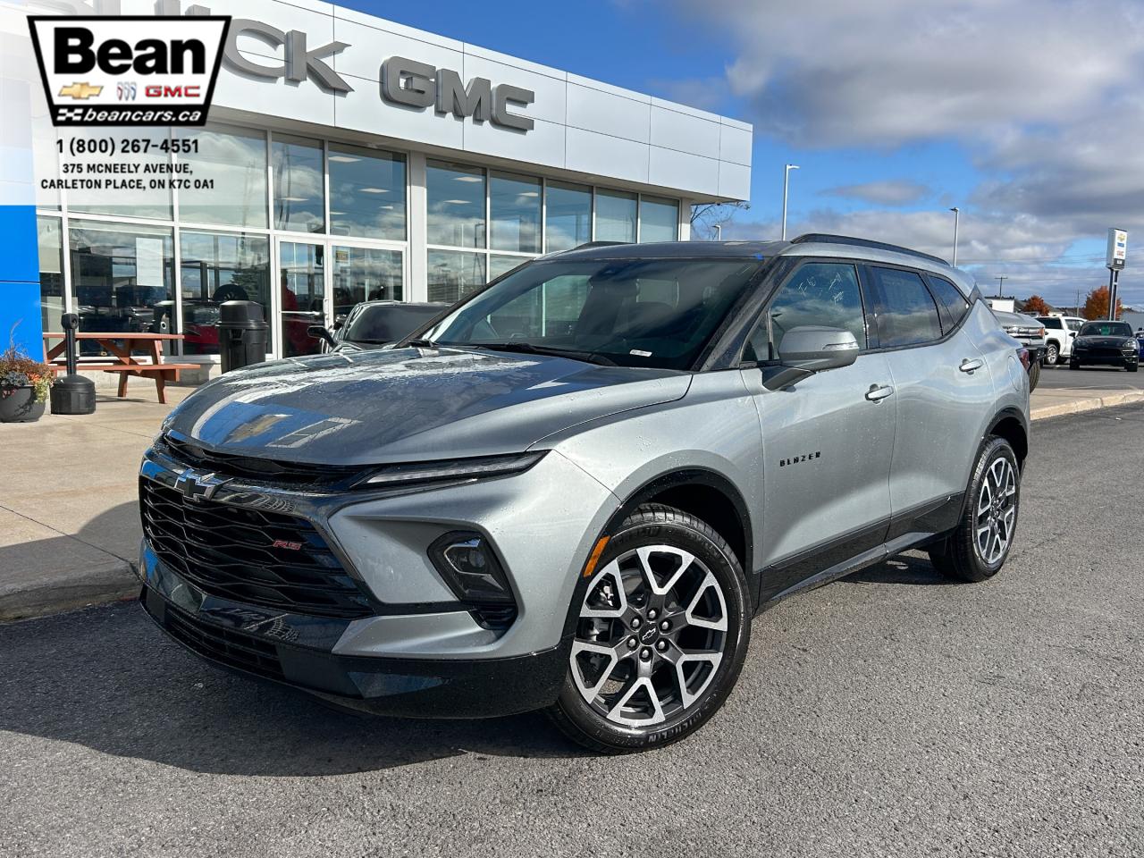 New 2025 Chevrolet Blazer RS 3.6L V6 WITH REMOTE START/ENTRY, HEATED SEATS, HEATED STEERING WHEEL, SUNROOF, POWER LIFTGATE, HD REAR VISION CAMERA for sale in Carleton Place, ON