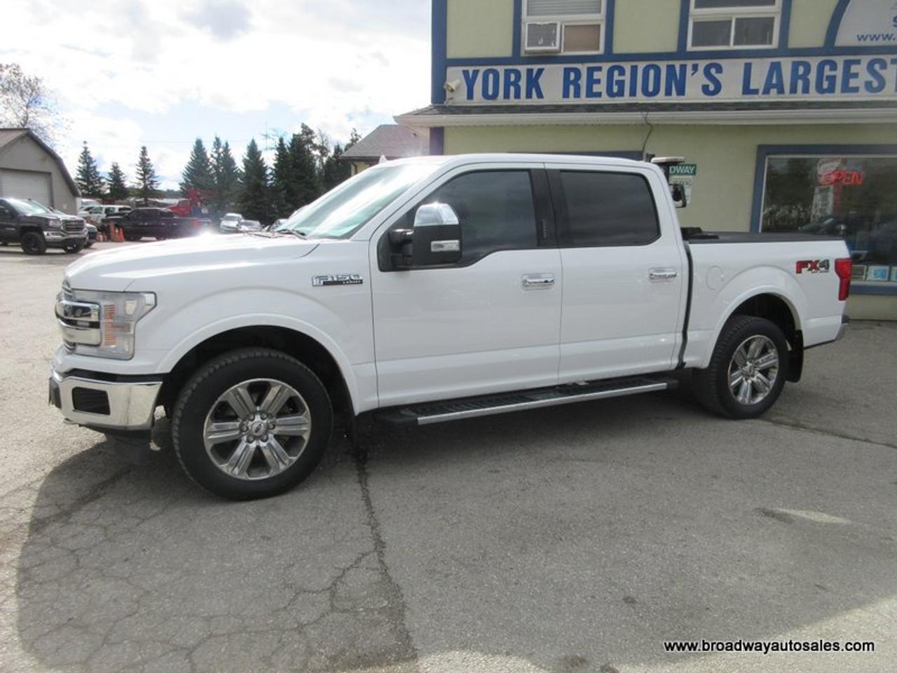 2018 Ford F-150 GREAT VALUE LARIAT-EDITION 5 PASSENGER 3.5L - ECO-BOOST.. 4X4.. CREW-CAB.. SHORTY.. NAVIGATION.. POWER SUNROOF.. HEATED/AC SEATS.. Photo