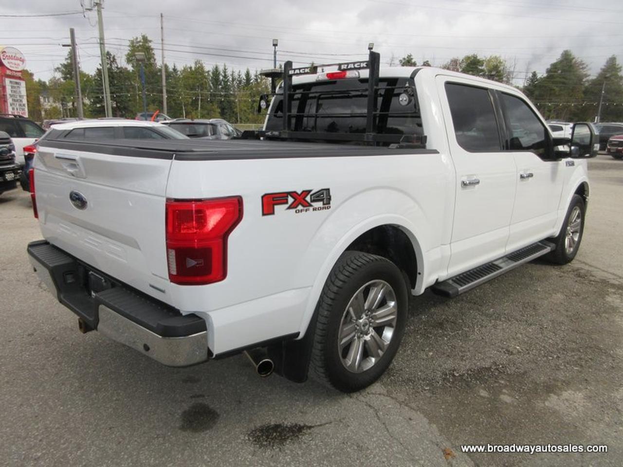 2018 Ford F-150 GREAT VALUE LARIAT-EDITION 5 PASSENGER 3.5L - ECO-BOOST.. 4X4.. CREW-CAB.. SHORTY.. NAVIGATION.. POWER SUNROOF.. HEATED/AC SEATS.. Photo