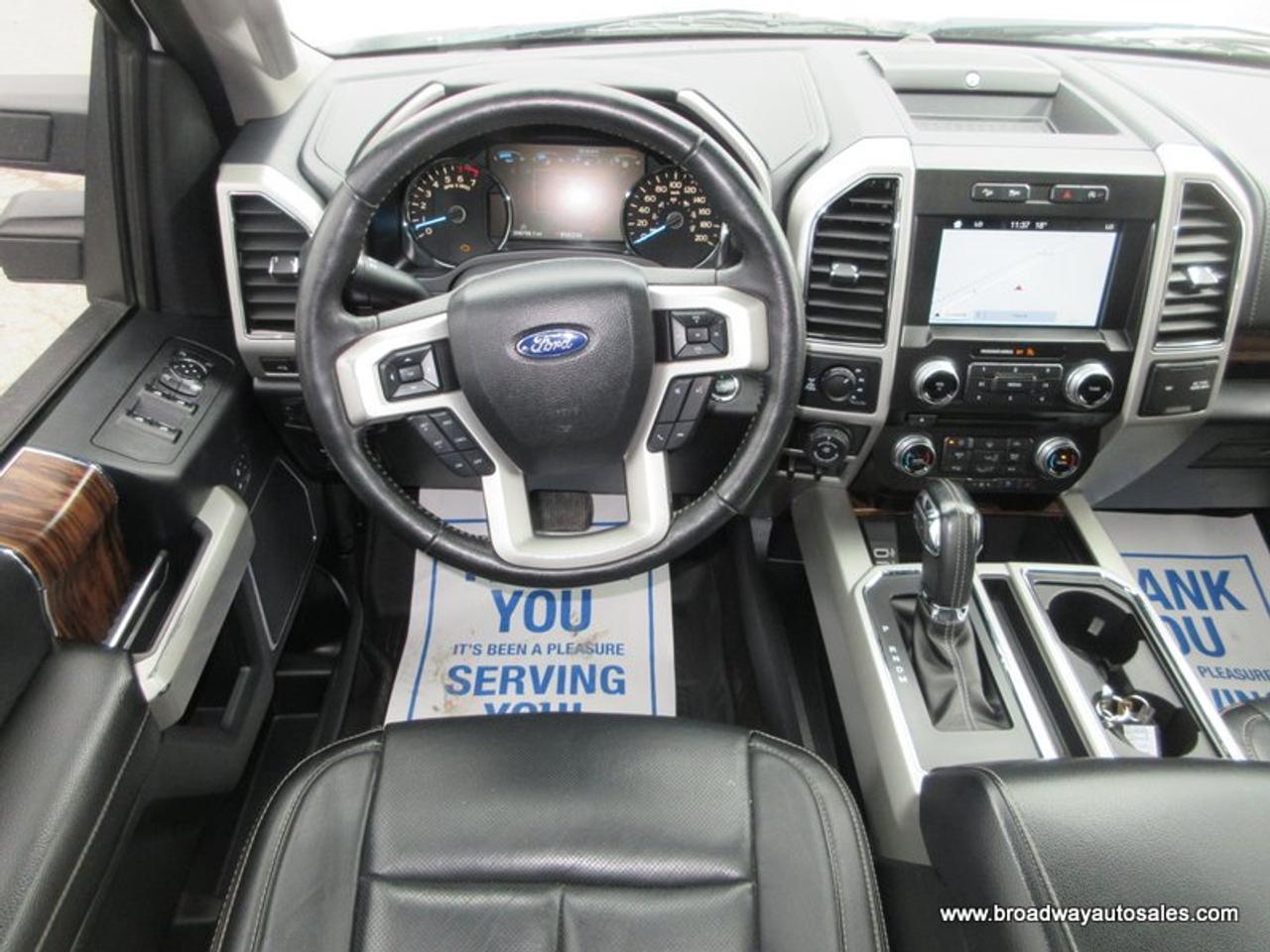 2018 Ford F-150 GREAT VALUE LARIAT-EDITION 5 PASSENGER 3.5L - ECO-BOOST.. 4X4.. CREW-CAB.. SHORTY.. NAVIGATION.. POWER SUNROOF.. HEATED/AC SEATS.. Photo