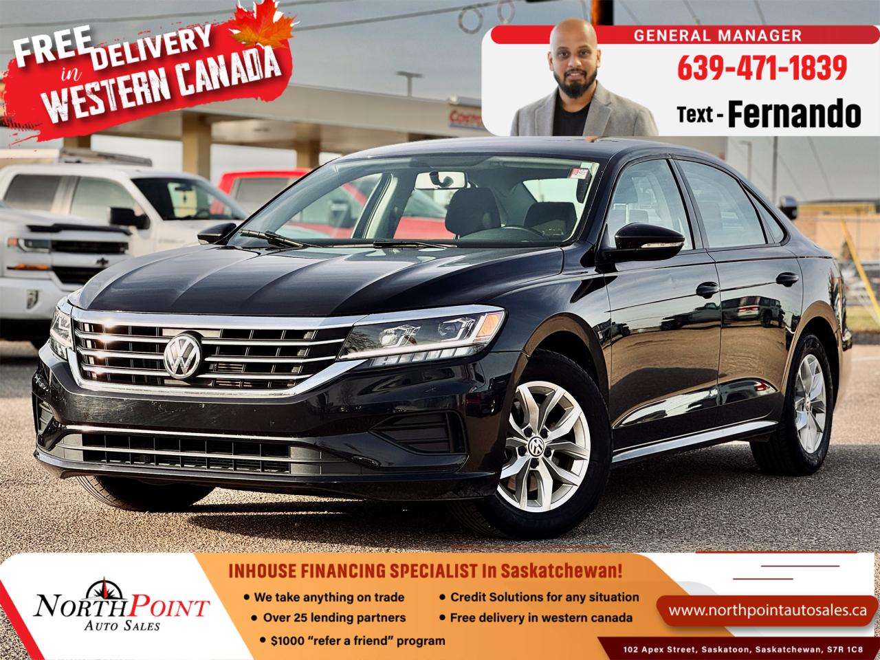 Used 2020 Volkswagen Passat COMFORTLINE for sale in Saskatoon, SK