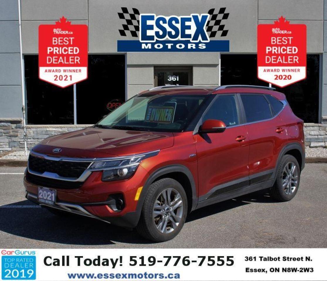 Used 2021 Kia Seltos EX*AWD*Low K's*Heated Leather*Sun Roof*CarPlay for sale in Essex, ON