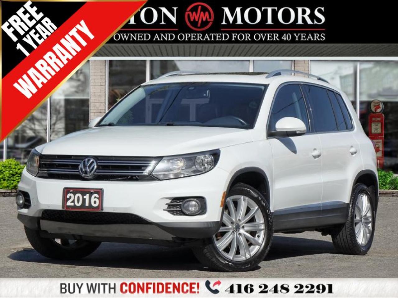 2016 Volkswagen Tiguan COMFORTLINE 4MOTION*LEATHER*PANROOF*NAVI*REV-CAM