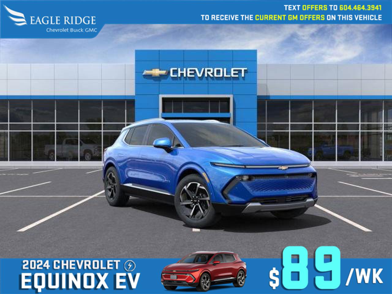 New 2025 Chevrolet Equinox EV LT Smartphone App, Front Power Seats, Active Safety Package, Wireless charger, Adaptive cruise control, Enhance automatics emergency braking for sale in Coquitlam, BC