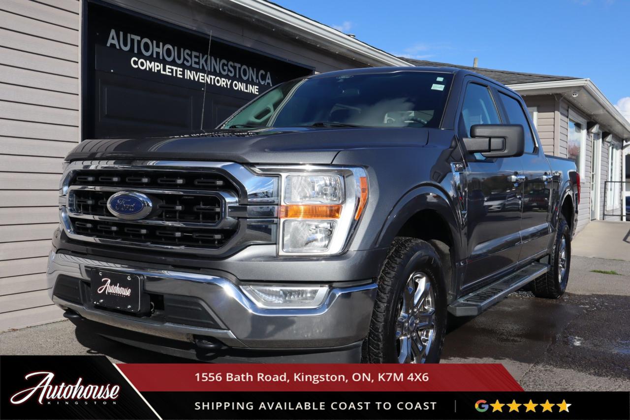 The 2022 Ford F-150 XLT is packed with a 2.7L EcoBoost® V6 engine, can tow up to 8,400 pounds, SYNC® 4 system with 8-inch center touchscreen display, Apple CarPlay® and Android Auto compatibility, FordPass Connect with 4G LTE Wi-Fi hotspot, and multiple USB ports, Keyless entry, rearview camera with Dynamic Hitch Assist, and available Pro Trailer Backup Assist and so much more! This is a 1 Owner vehicle with a clean CARFAX.<p>**PLEASE CALL TO BOOK YOUR TEST DRIVE! THIS WILL ALLOW US TO HAVE THE VEHICLE READY BEFORE YOU ARRIVE. THANK YOU!**</p>

<p>The above advertised price and payment quote are applicable to finance purchases. <strong>Cash pricing is an additional $699. </strong> We have done this in an effort to keep our advertised pricing competitive to the market. Please consult your sales professional for further details and an explanation of costs. <p>

<p>WE FINANCE!! Click through to AUTOHOUSEKINGSTON.CA for a quick and secure credit application!<p><strong>

<p><strong>All of our vehicles are ready to go! Each vehicle receives a multi-point safety inspection, oil change and emissions test (if needed). Our vehicles are thoroughly cleaned inside and out.<p>

<p>Autohouse Kingston is a locally-owned family business that has served Kingston and the surrounding area for more than 30 years. We operate with transparency and provide family-like service to all our clients. At Autohouse Kingston we work with more than 20 lenders to offer you the best possible financing options. Please ask how you can add a warranty and vehicle accessories to your monthly payment.</p>

<p>We are located at 1556 Bath Rd, just east of Gardiners Rd, in Kingston. Come in for a test drive and speak to our sales staff, who will look after all your automotive needs with a friendly, low-pressure approach. Get approved and drive away in your new ride today!</p>

<p>Our office number is 613-634-3262 and our website is www.autohousekingston.ca. If you have questions after hours or on weekends, feel free to text Kyle at 613-985-5953. Autohouse Kingston  It just makes sense!</p>

<p>Office - 613-634-3262</p>

<p>Kyle Hollett (Sales) - Extension 104 - Cell - 613-985-5953; kyle@autohousekingston.ca</p>


<p>Bradie Johnston (Director of Awesome Times) - Extension 101 - Cell - 613-331-1121; bradie@autohousekingston.ca</p>