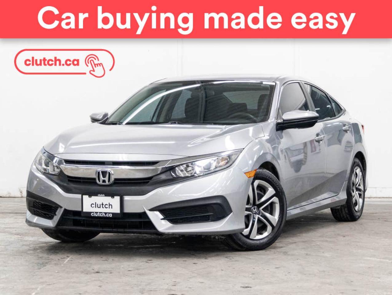 Used 2017 Honda Civic Sedan LX w/ Apple CarPlay & Android Auto, A/C, Rearview Cam for sale in Toronto, ON