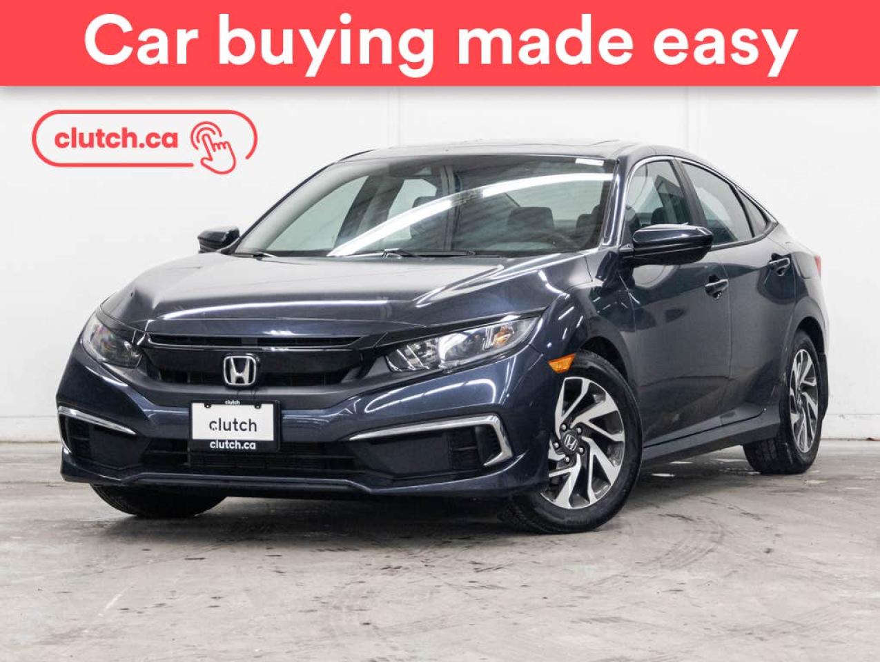 Used 2020 Honda Civic Sedan EX w/ Apple CarPlay & Android Auto, Power Moonroof, Dual-Zone A/C for sale in Toronto, ON