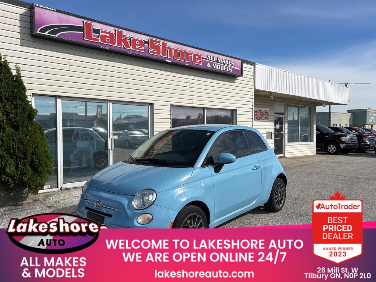 Used 2017 Fiat 500 Pop for sale in Tilbury, ON