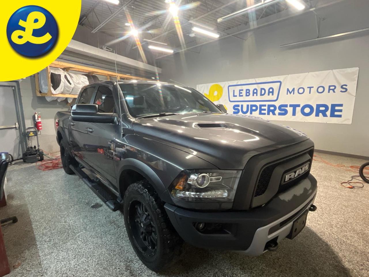 Used 2018 RAM 1500 REBEL CREW CAB 4X4 * Navigation * Sunroof * Leather * 17 inch aluminum wheels with Matte Black pockets * 9 Alpine speakers with subwoofer * Remote Sta for sale in Cambridge, ON