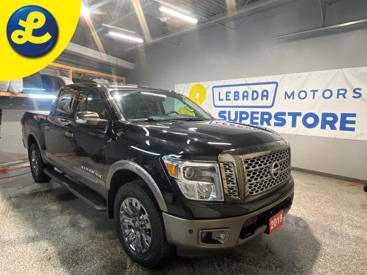 Used 2019 Nissan Titan Platinum Reserve CrewCab 4 X 4 * Navigation * 360 Camera * Nissan Connect Services * SOS * 2WD / 4H / 4LO Drive Modess * Cruise Control * Vehicle Anti for sale in Cambridge, ON