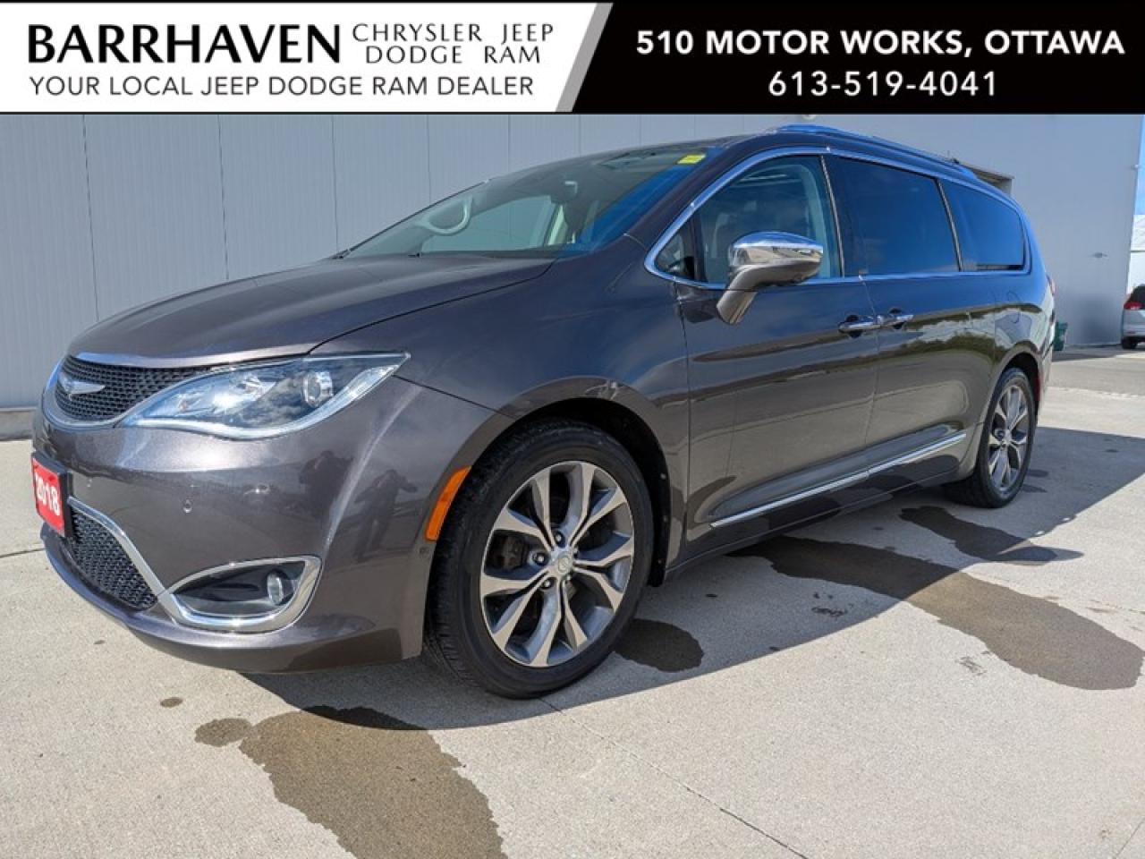 Used 2018 Chrysler Pacifica Limited | Leather | Pano Roof | Nav | DVD's for sale in Ottawa, ON