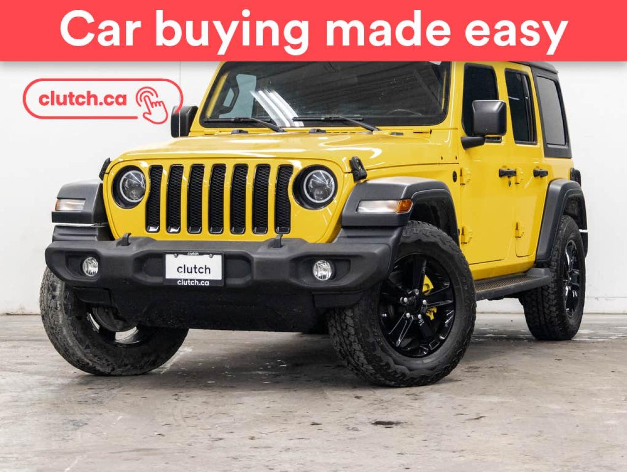 Used 2021 Jeep Wrangler Unlimited Sport Altitude 4x4 w/ Uconnect 4C, Apple CarPlay & Android Auto, Heated Steering Wheel for sale in Toronto, ON