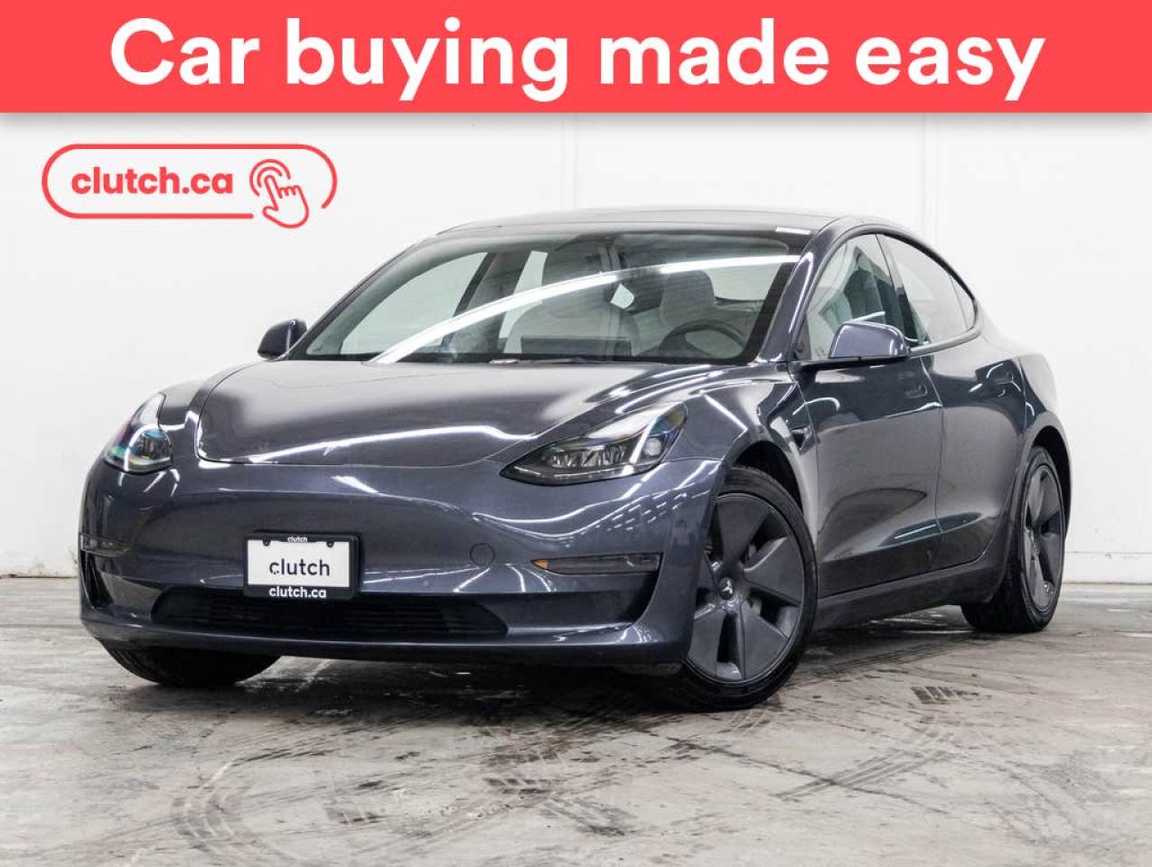 Used 2022 Tesla Model 3 Standard Range Plus w/ Autopilot, Nav, Glass Roof for sale in Bedford, NS