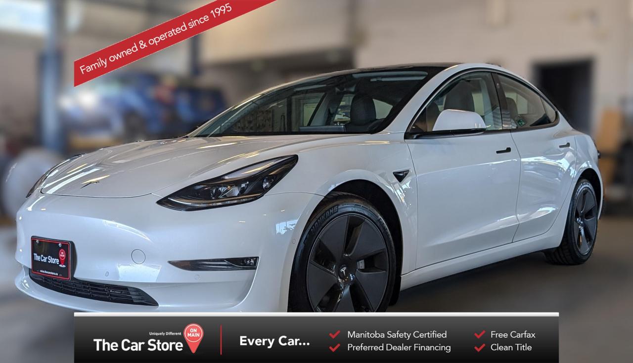 Used 2021 Tesla Model 3 Long Range Dual Motor|Premium Interior/0 Accidents for sale in Winnipeg, MB