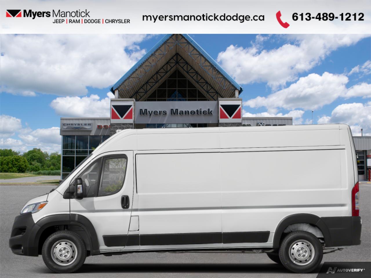 New 2025 RAM Cargo Van ProMaster 2500 High Roof 159  - $212.12 /Wk for sale in Ottawa, ON