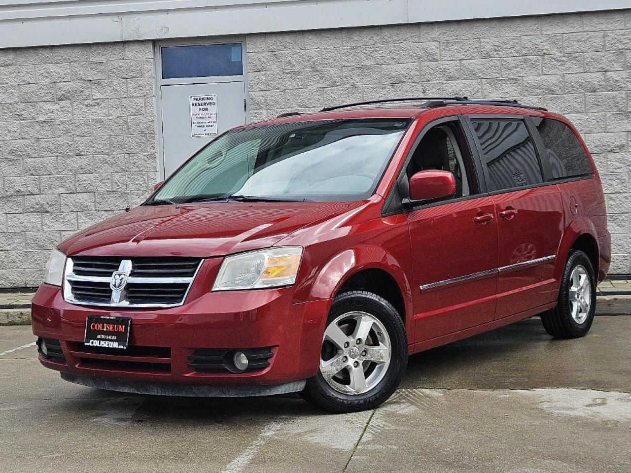 <p>{ CERTIFIED PRE-OWNED }</p><p>**THIS VEHICLE COMES FULLY CERTIFIED WITH A SAFETY CERTIFICATE & SERVICED AT NO EXTRA COST**</p><p>1 OWNER CITY VAN! RARE SXT MODEL WITH A POWERFUL 4.0L V6 ENGINE!! 7 PASSENGER FULL STOW N GO SEATING!! INFERNO RED CRYSTAL PEARL ON GREY INTERIOR!! FULLY LOADED!! POWER SEAT!! TINTED WINDOWS! KEYLESS ENTRY!! ALLOYS! ROOF RACKS AND SO MUCH MORE!! CARFAX VERIFIED!! VERY CLEAN INSIDE AND OUT!! RELIABLE AND AFFORDABLE!!</p><p>TAKE ADVANTAGE OF OUR VOLUME BASED PRICING TO ENSURE YOU ARE GETTING **THE BEST DEAL IN TOWN**!!! THIS VEHICLE COMES FULLY CERTIFIED WITH A SAFETY CERTIFICATE AT NO EXTRA COST! WE GUARANTEE ALL VEHICLES! WE WELCOME YOUR MECHANICS APPROVAL PRIOR TO PURCHASE ON ALL OUR VEHICLES! EXTENDED WARRANTIES AVAILABLE ON ALL VEHICLES!</p><p>COLISEUM AUTO SALES PROUDLY SERVING THE CUSTOMERS FOR OVER 25 YEARS! NOW WITH 2 LOCATIONS TO SERVE YOU BETTER. COME IN FOR A TEST DRIVE TODAY!<br>FOR ALL FAMILY LUXURY VEHICLES..SUVS..AND SEDANS PLEASE VISIT....</p><p>COLISEUM AUTO SALES ON WESTON<br>301 WESTON ROAD<br>TORONTO, ON M6N 3P1<br>4 1 6 - 7 6 6 - 2 2 7 7</p>