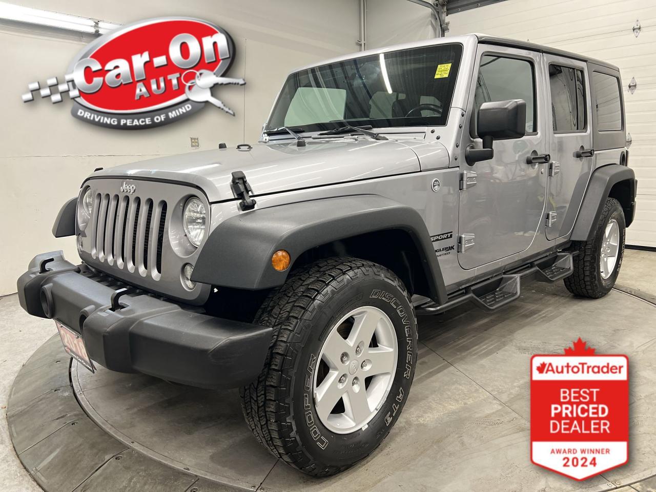 Used 2018 Jeep Wrangler JK Unlimited SPORT S 4x4 | HARD TOP | 4-DOOR | ALLOYS | A/C for sale in Ottawa, ON