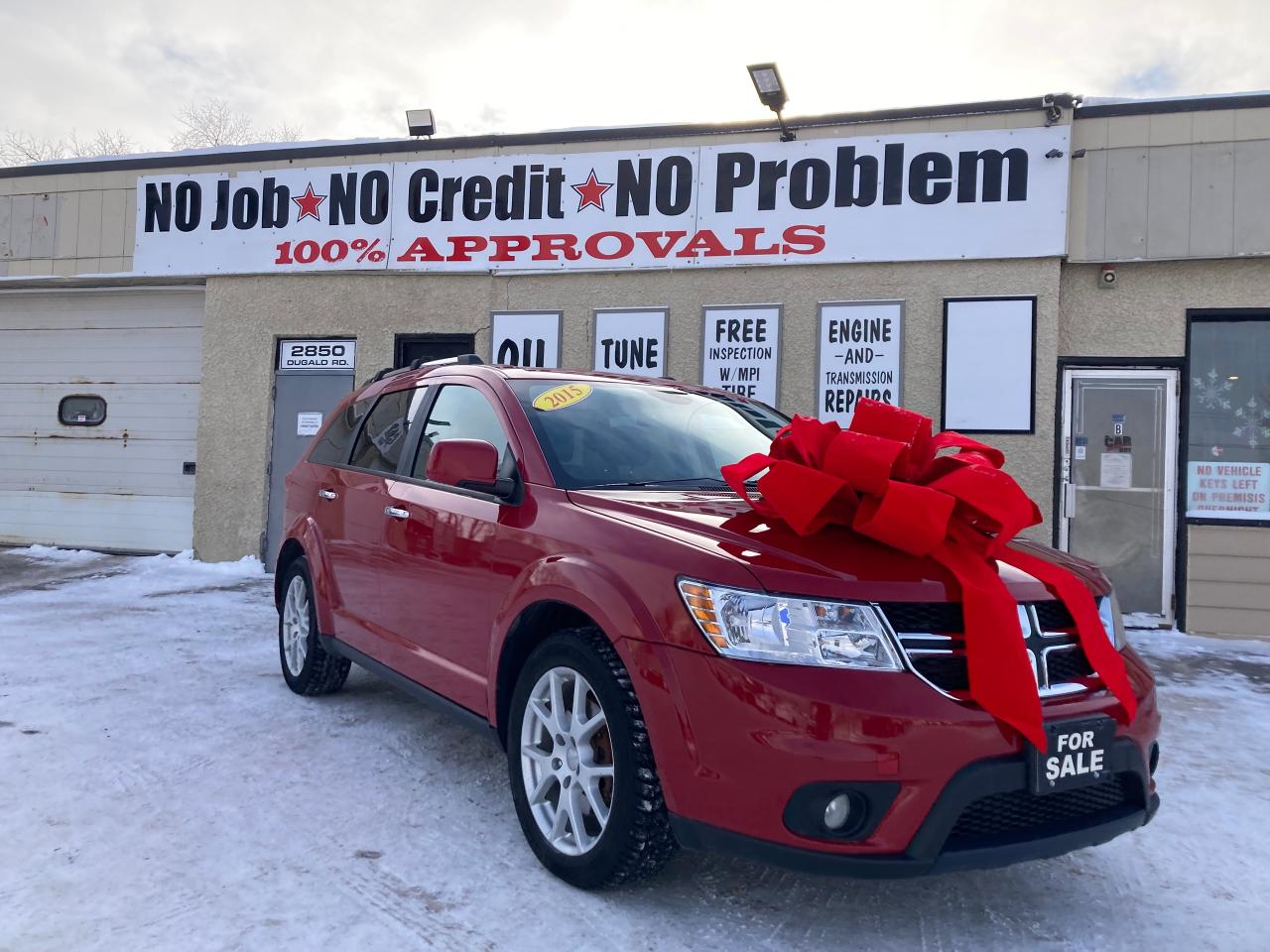 <p><em><strong><u>Dealer# 4660</u></strong></em></p><p><strong>In Excellent Condition</strong></p><p><strong>Fresh Safety</strong></p><p>Beautifully detailed 2015 Dodge Journey R/T AWD has just arrived on our lot and is available now! The drivetrain on this 17 is a 3.6L 6cyl engine paired with an AWD drivetrain.</p><p><em>Come down to our dealership <strong>The Car Guy Inc </strong>at<strong> <u>2850 Dugald Road </u></strong></em><em>to check it out!!!</em></p><p><strong>The interior options are loaded, and include features such as:</strong></p><ul><li>Driver power adjustable seats</li><li>Heated front seats</li><li>Leather Interior</li><li>PDC (parking distance control) Back up camera</li><li>Remote start and Push Button Start</li><li>Cruise control</li><li>7 Alpine speakers Premium sound system: Aux Audio Input Jack, Steering Wheel Controls, Bluetooth and satellite radio.</li><li>voice command/recognition,</li><li>Rear air conditioning.</li><li>3.6L Pentastar VVT V6</li><li>Full Time All-Wheel Drive</li></ul><p>and Many more</p><p class=MsoNormal style=mso-margin-top-alt: auto; mso-margin-bottom-alt: auto; mso-outline-level: 3;><strong><span style=font-size: 13.5pt; line-height: 115%; font-family: Times New Roman,serif; mso-fareast-font-family: Times New Roman; mso-fareast-language: EN-CA;>Welcome to The Car Guy Inc. – Your Smooth Car Shopping Experience!</span></strong></p><p class=MsoNormal style=mso-margin-top-alt: auto; mso-margin-bottom-alt: auto;><span style=font-size: 12.0pt; line-height: 115%; font-family: Times New Roman,serif; mso-fareast-font-family: Times New Roman; mso-fareast-language: EN-CA;>At <strong>The Car Guy Inc.</strong> (Dealer #4660), we’re dedicated to making your car-buying journey exciting and stress-free! Our knowledgeable sales team is here to assist you every step of the way.</span></p><p class=MsoNormal style=mso-margin-top-alt: auto; mso-margin-bottom-alt: auto;><strong><span style=font-size: 12.0pt; line-height: 115%; font-family: Times New Roman,serif; mso-fareast-font-family: Times New Roman; mso-fareast-language: EN-CA;>Why Choose Us?</span></strong></p><ul type=disc><ul type=disc><li class=MsoNormal style=mso-margin-top-alt: auto; mso-margin-bottom-alt: auto; mso-list: l0 level1 lfo1; tab-stops: list .5in;><strong><span style=font-size: 12.0pt; line-height: 115%; font-family: Times New Roman,serif; mso-fareast-font-family: Times New Roman; mso-fareast-language: EN-CA;>In-House Financing:</span></strong></li></ul></ul><ul type=disc><ul type=disc><ul type=circle><li class=MsoNormal style=mso-margin-top-alt: auto; mso-margin-bottom-alt: auto; mso-list: l0 level2 lfo1; tab-stops: list 1.0in;><strong><span style=font-size: 12.0pt; line-height: 115%; font-family: Times New Roman,serif; mso-fareast-font-family: Times New Roman; mso-fareast-language: EN-CA;>No Job? No Credit? No Problem!</span></strong><span style=font-size: 12.0pt; line-height: 115%; font-family: Times New Roman,serif; mso-fareast-font-family: Times New Roman; mso-fareast-language: EN-CA;> Our in-house financing makes it easier than ever to get behind the wheel. We don’t conduct credit checks or require a job - just provide <strong>2 pieces of ID</strong> and a down payment. We’ll finance the rest with an open loan option. Simple as that!</span></li></ul></ul></ul><p class=MsoNormal style=mso-margin-top-alt: auto; mso-margin-bottom-alt: auto;><strong><span style=font-size: 12.0pt; line-height: 115%; font-family: Times New Roman,serif; mso-fareast-font-family: Times New Roman; mso-fareast-language: EN-CA;>          Open Loans:</span></strong><span style=font-size: 12.0pt; line-height: 115%; font-family: Times New Roman,serif; mso-fareast-font-family: Times New Roman; mso-fareast-language: EN-CA;> Finance today and pay off tomorrow with <strong>no penalties and no extra fees!</strong></span></p><ul type=disc><ul type=disc><li class=MsoNormal style=mso-margin-top-alt: auto; mso-margin-bottom-alt: auto; mso-list: l0 level1 lfo1; tab-stops: list .5in;><strong><span style=font-size: 12.0pt; line-height: 115%; font-family: Times New Roman,serif; mso-fareast-font-family: Times New Roman; mso-fareast-language: EN-CA;>Third-Party Financing:</span></strong></li></ul></ul><ul type=disc><ul type=disc><ul type=circle><li class=MsoNormal style=mso-margin-top-alt: auto; mso-margin-bottom-alt: auto; mso-list: l0 level2 lfo1; tab-stops: list 1.0in;><span style=font-size: 12.0pt; line-height: 115%; font-family: Times New Roman,serif; mso-fareast-font-family: Times New Roman; mso-fareast-language: EN-CA;>Looking for a zero down payment? If you have a job and decent credit, we’ve got the perfect option for you! Our lenders will hustle to get you approved with the best interest rates around. </span><span style=font-size: 12pt; line-height: 18.4px; font-family: Times New Roman, serif;>(Open loan option available!</span></li></ul></ul></ul><ul type=disc><ul type=disc><li class=MsoNormal style=mso-margin-top-alt: auto; mso-margin-bottom-alt: auto; mso-list: l0 level1 lfo1; tab-stops: list .5in;><strong><span style=font-size: 12.0pt; line-height: 115%; font-family: Times New Roman,serif; mso-fareast-font-family: Times New Roman; mso-fareast-language: EN-CA;>Warranties Available:</span></strong><span style=font-size: 12.0pt; line-height: 115%; font-family: Times New Roman,serif; mso-fareast-font-family: Times New Roman; mso-fareast-language: EN-CA;> Choose from in-house or third-party warranties ranging from <strong>6 to 24 months</strong> for added peace of mind.</span></li></ul></ul><p class=MsoNormal style=mso-margin-top-alt: auto; mso-margin-bottom-alt: auto; line-height: normal;><strong><span style=font-size: 12.0pt; font-family: Times New Roman,serif; mso-fareast-font-family: Times New Roman; mso-fareast-language: EN-CA;>Connect With Us!</span></strong></p><ul type=disc><ul type=disc><li class=MsoNormal style=mso-margin-top-alt: auto; mso-margin-bottom-alt: auto; line-height: 150%; mso-list: l2 level1 lfo2; tab-stops: list .5in;><span style=font-size: 12.0pt; line-height: 150%; font-family: Times New Roman,serif; mso-fareast-font-family: Times New Roman; mso-fareast-language: EN-CA;>Phone: (204) 255-1297 | Toll Free: 1-866-439-2295 | Direct Sales: (204) 881-5932</span></li></ul></ul><ul type=disc><ul type=disc><li class=MsoNormal style=mso-margin-top-alt: auto; mso-margin-bottom-alt: auto; line-height: 150%; mso-list: l2 level1 lfo2; tab-stops: list .5in;><span style=font-size: 12.0pt; line-height: 150%; font-family: Times New Roman,serif; mso-fareast-font-family: Times New Roman; mso-fareast-language: EN-CA;>Email: sales@winnipegcarguy.ca</span></li></ul></ul><ul type=disc><ul type=disc><li class=MsoNormal style=mso-margin-top-alt: auto; mso-margin-bottom-alt: auto; line-height: 150%; mso-list: l2 level1 lfo2; tab-stops: list .5in;><span style=font-size: 12.0pt; line-height: 150%; font-family: Times New Roman,serif; mso-fareast-font-family: Times New Roman; mso-fareast-language: EN-CA;>Facebook: https://www.facebook.com/thecarguyinc</span></li></ul></ul><ul type=disc><ul type=disc><li class=MsoNormal style=mso-margin-top-alt: auto; mso-margin-bottom-alt: auto; line-height: 150%; mso-list: l2 level1 lfo2; tab-stops: list .5in;><span style=font-size: 12.0pt; line-height: 150%; font-family: Times New Roman,serif; mso-fareast-font-family: Times New Roman; mso-fareast-language: EN-CA;>Instagram: https://www.instagram.com/thecarguyinc_winnipeg/</span></li></ul></ul><p class=MsoNormal style=mso-margin-top-alt: auto; mso-margin-bottom-alt: auto; line-height: normal;><strong><span style=font-size: 12.0pt; font-family: Times New Roman,serif; mso-fareast-font-family: Times New Roman; mso-fareast-language: EN-CA;>Hours:</span></strong></p><ul type=disc><ul type=disc><li class=MsoNormal style=mso-margin-top-alt: auto; mso-margin-bottom-alt: auto; line-height: normal; mso-list: l1 level1 lfo3; tab-stops: list .5in;><span style=font-size: 12.0pt; font-family: Times New Roman,serif; mso-fareast-font-family: Times New Roman; mso-fareast-language: EN-CA;>Mon-Fri: 10 AM - 6 PM</span></li></ul></ul><ul type=disc><ul type=disc><li class=MsoNormal style=mso-margin-top-alt: auto; mso-margin-bottom-alt: auto; line-height: normal; mso-list: l1 level1 lfo3; tab-stops: list .5in;><span style=font-size: 12.0pt; font-family: Times New Roman,serif; mso-fareast-font-family: Times New Roman; mso-fareast-language: EN-CA;>Sat: 10 AM - 5 PM</span></li></ul></ul><p class=MsoNormal style=mso-margin-top-alt: auto; mso-margin-bottom-alt: auto; line-height: normal;><span style=font-size: 12.0pt; font-family: Times New Roman,serif; mso-fareast-font-family: Times New Roman; mso-fareast-language: EN-CA;>Join the excitement of finding your new car at The Car Guy Inc. today! Let us take the stress out of financing and help you hit the road in style.</span></p><p class=MsoNormal style=mso-margin-top-alt: auto; mso-margin-bottom-alt: auto; line-height: normal;><em><span style=font-size: 12.0pt; font-family: Times New Roman,serif; mso-fareast-font-family: Times New Roman; mso-fareast-language: EN-CA;>Disclaimer: While we strive for accuracy, please verify any information with us directly.</span></em></p><p> </p>