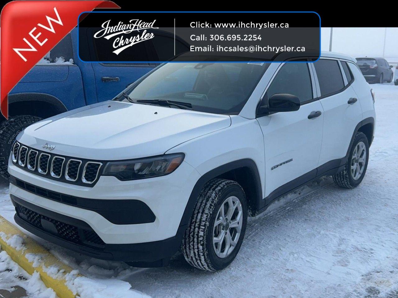 New 2025 Jeep Compass Sport - Heated Seats -  LED Lights for sale in Indian Head, SK