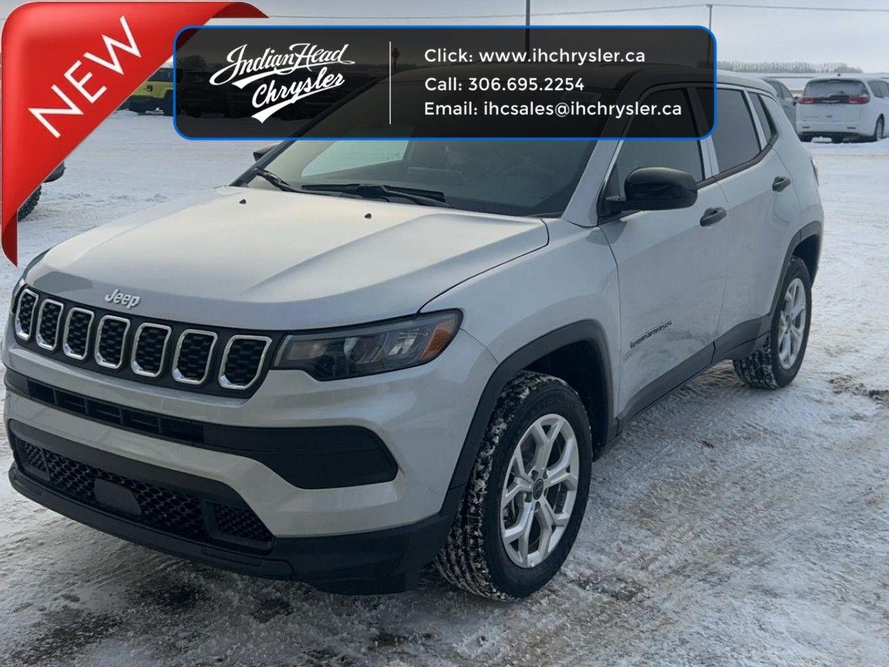 New 2025 Jeep Compass Sport - Heated Seats -  LED Lights for sale in Indian Head, SK